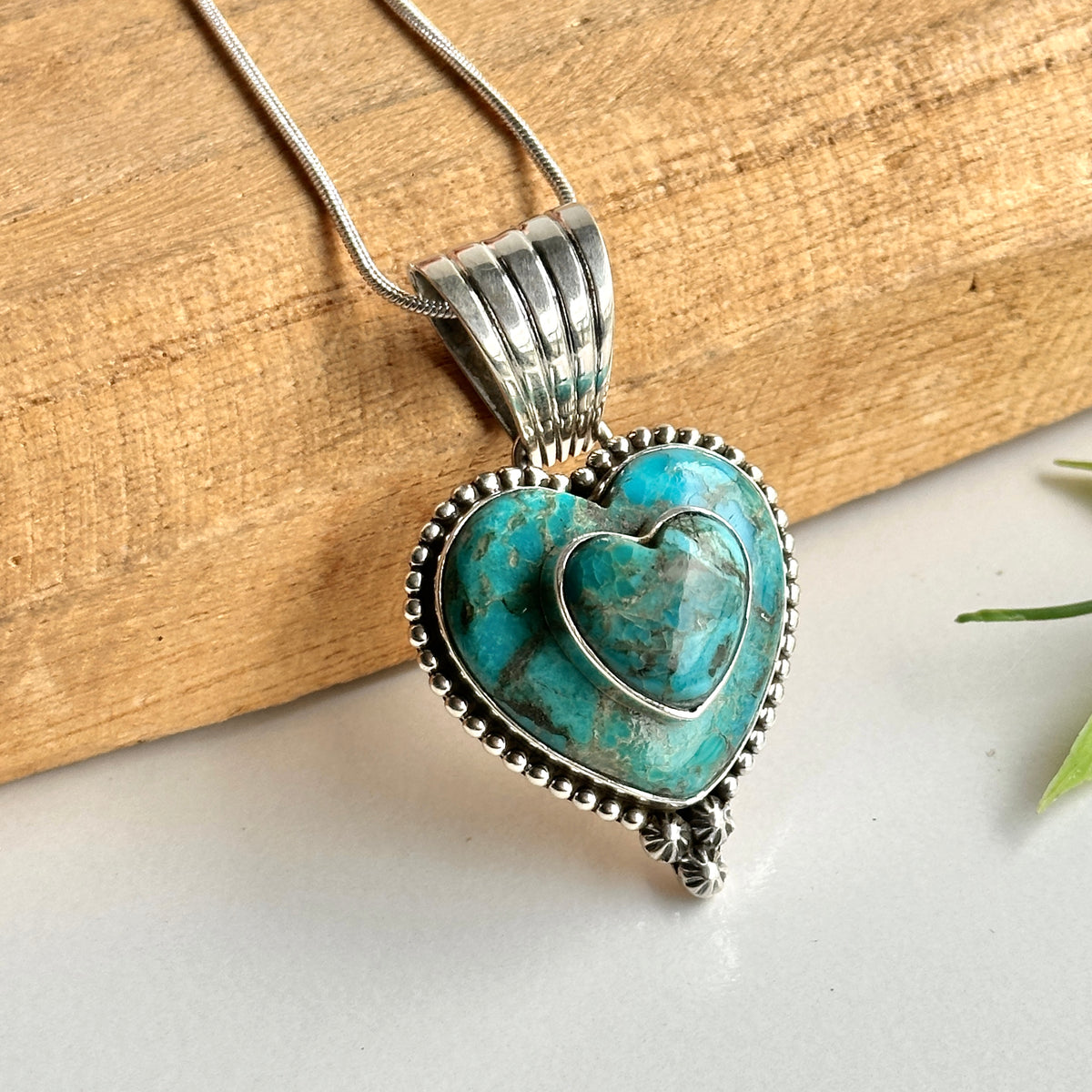 Turquoise Heart Pendant