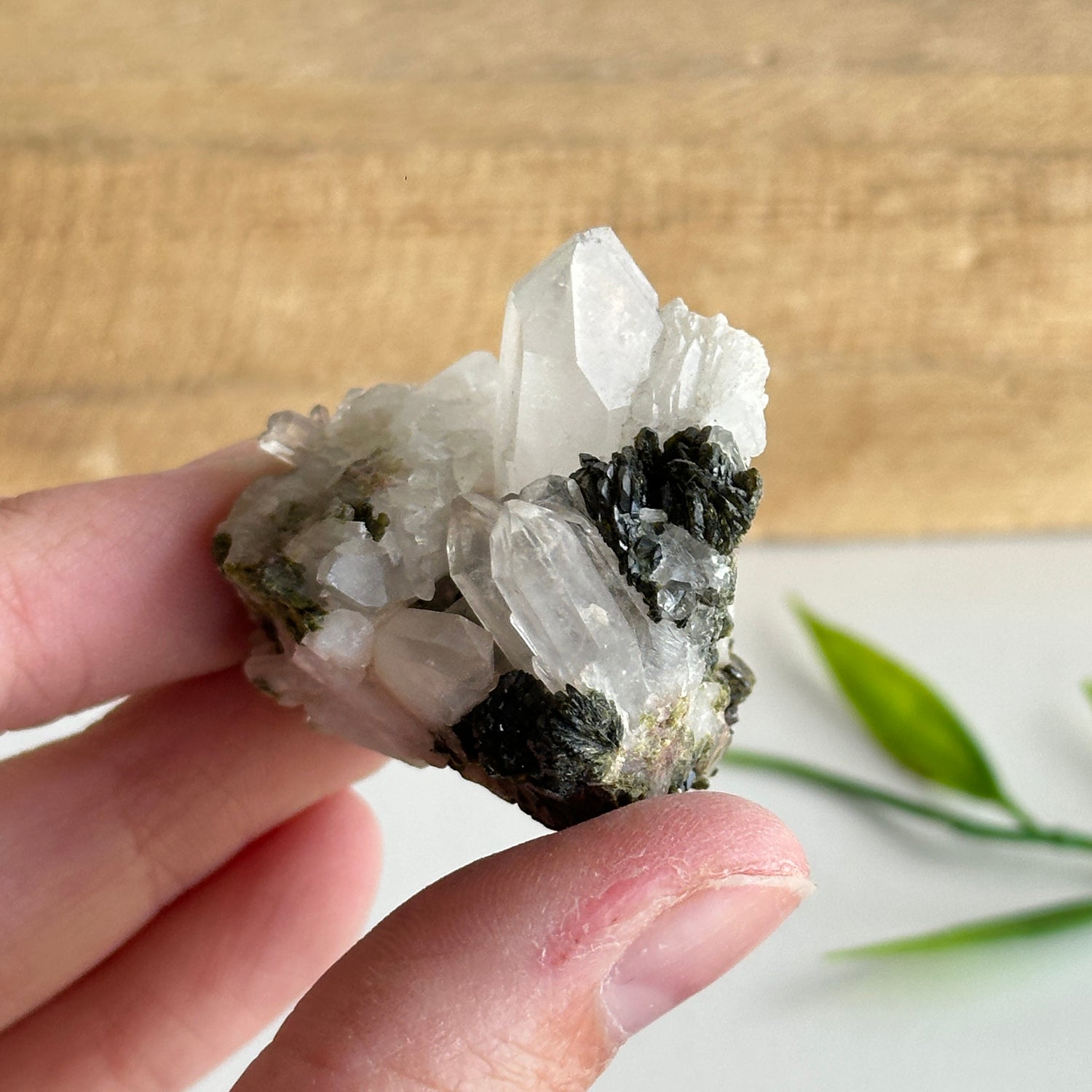 Epidote & Quartz Cluster 34g