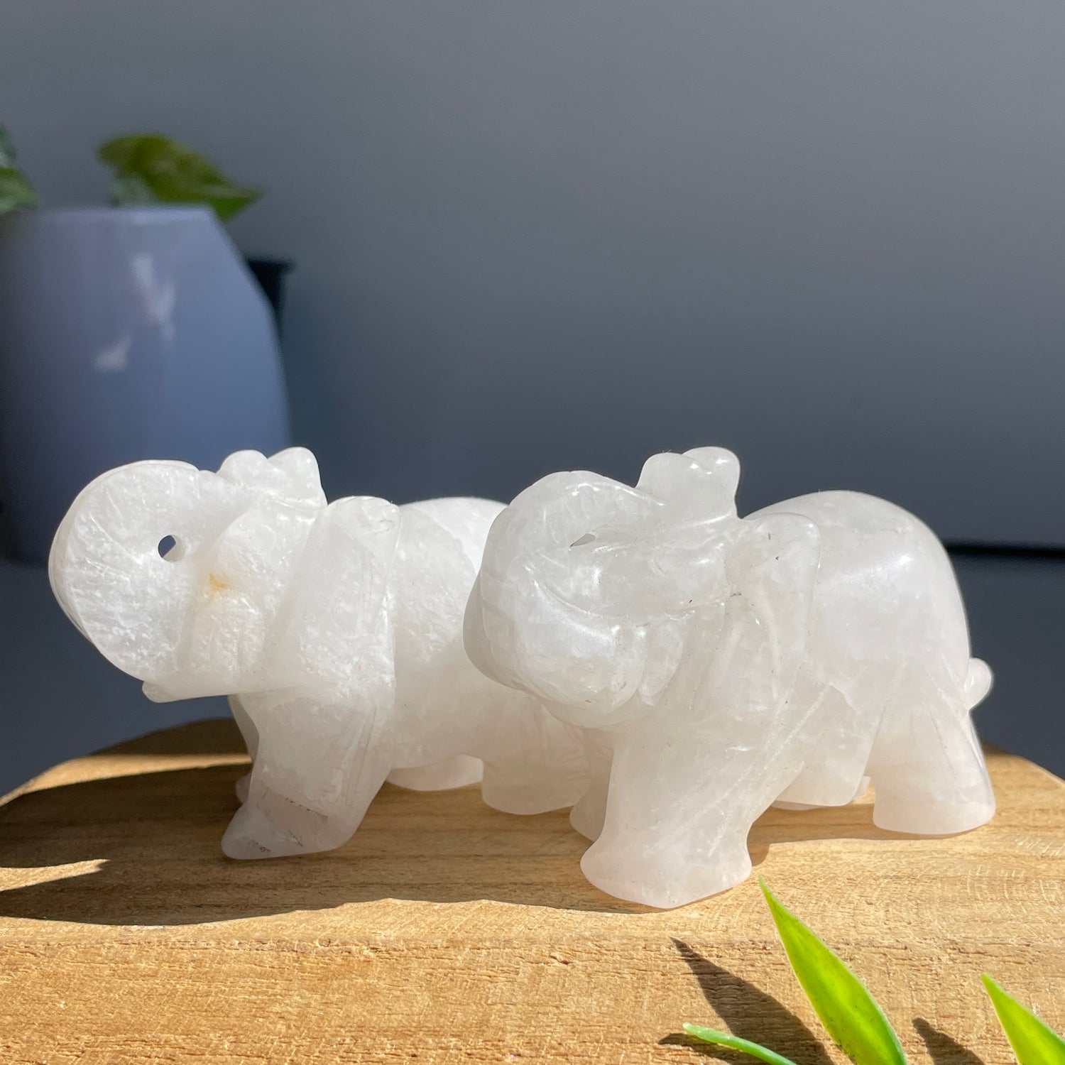 Clear Quartz Elephant