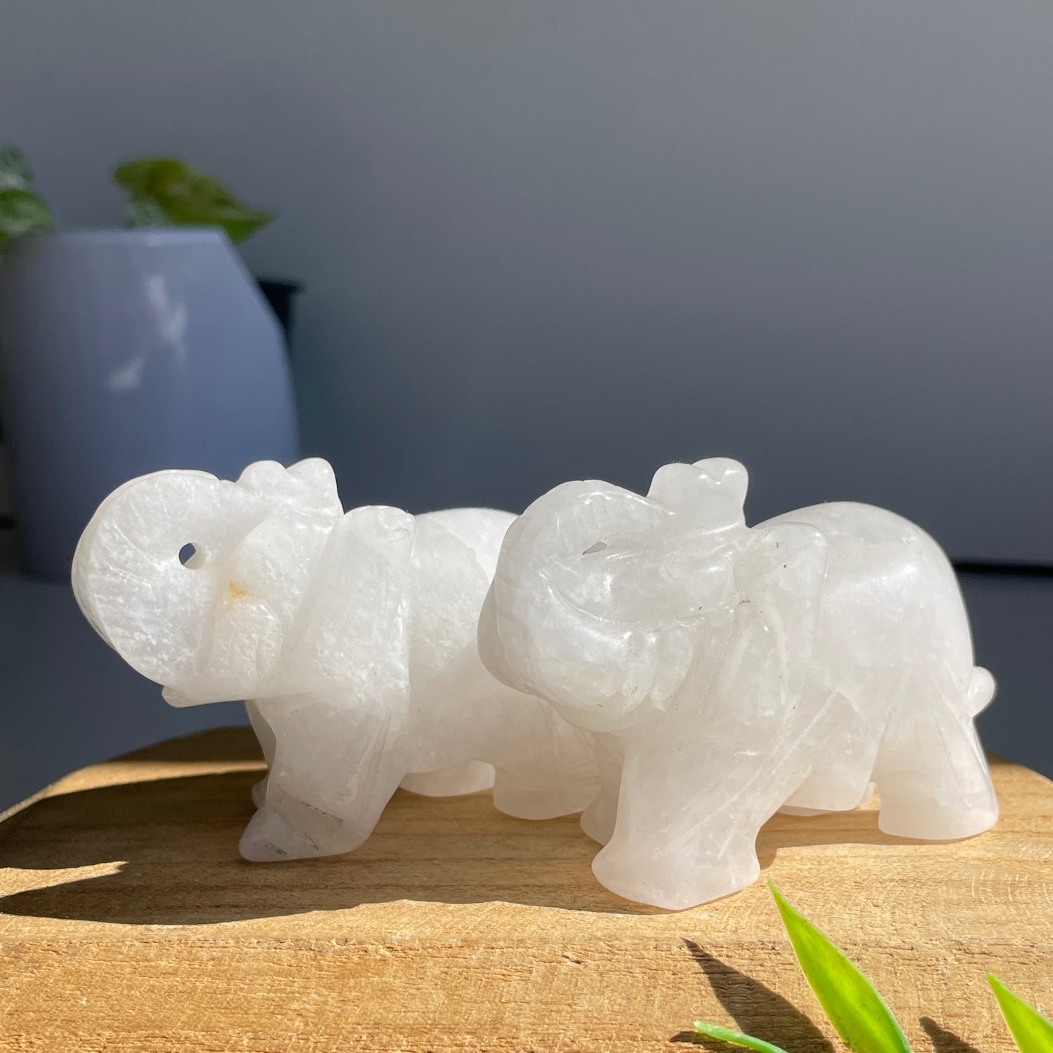 Clear Quartz Elephant