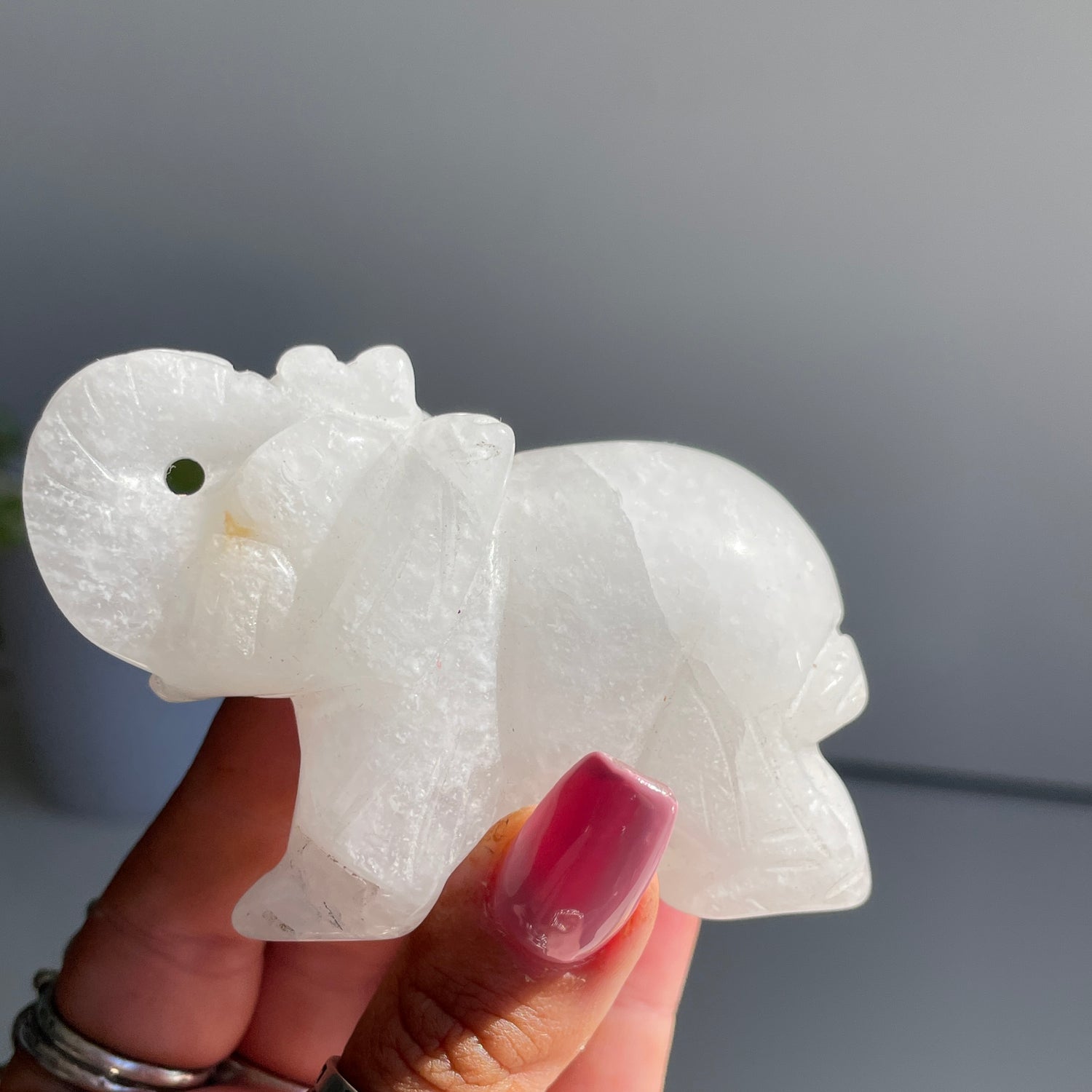 Clear Quartz Elephant