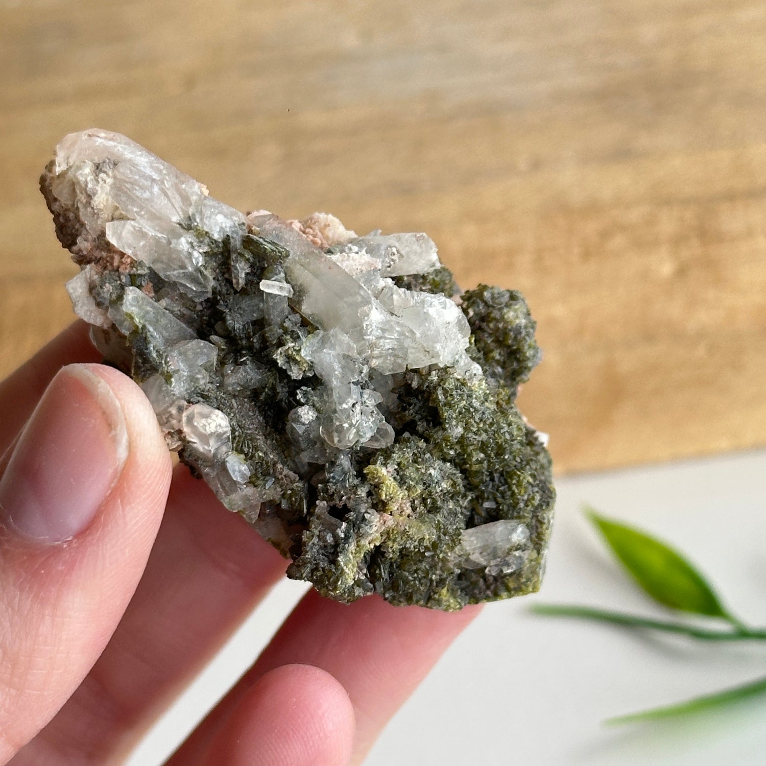 Epidote & Quartz Cluster 52g