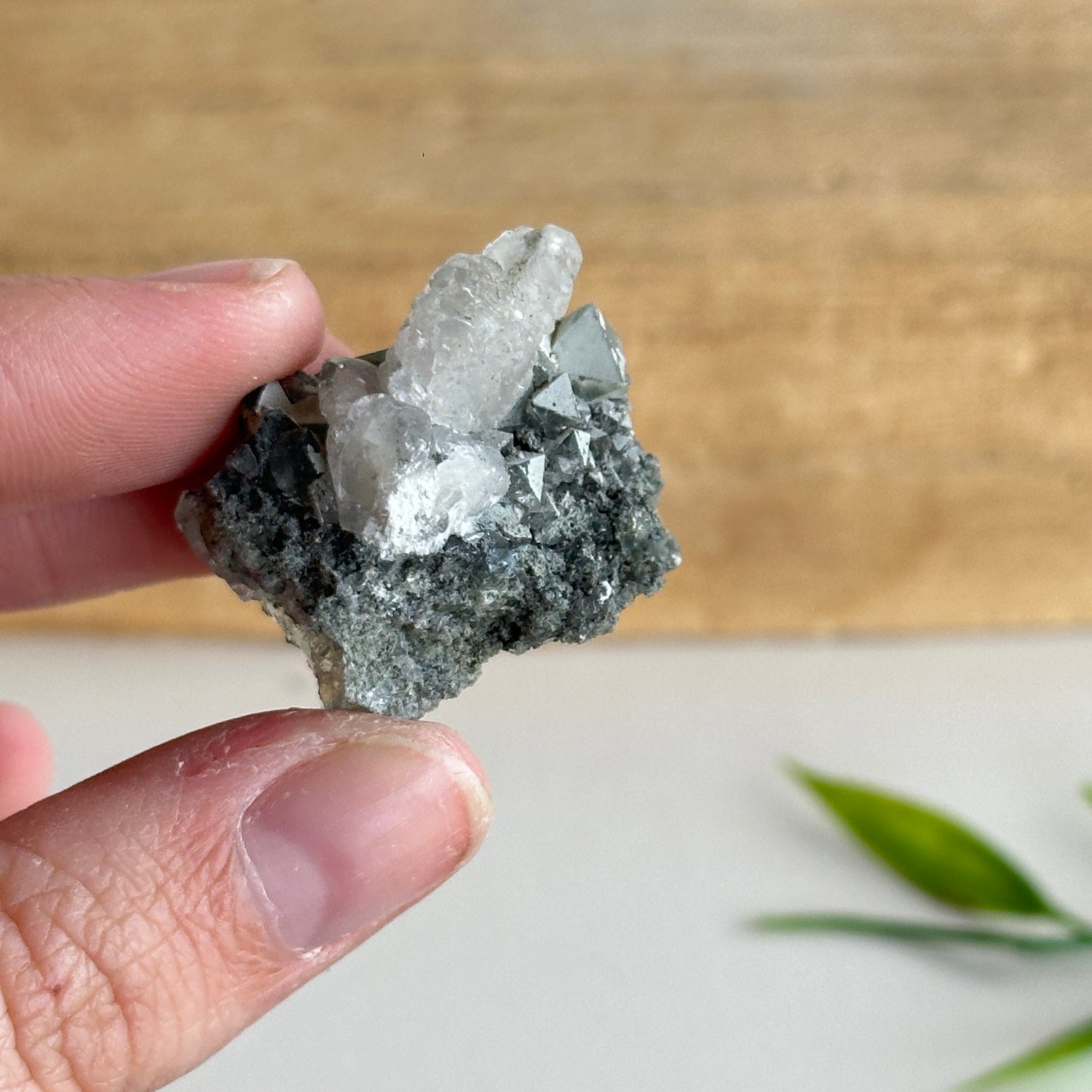 Epidote & Quartz Cluster 14g