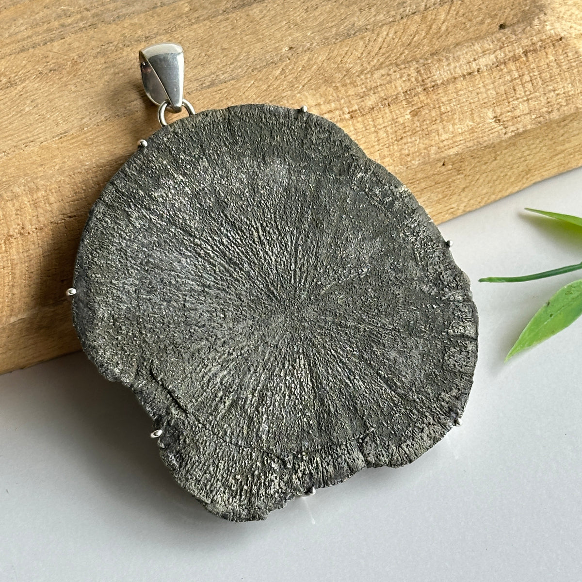 Pyrite Sun Pendant