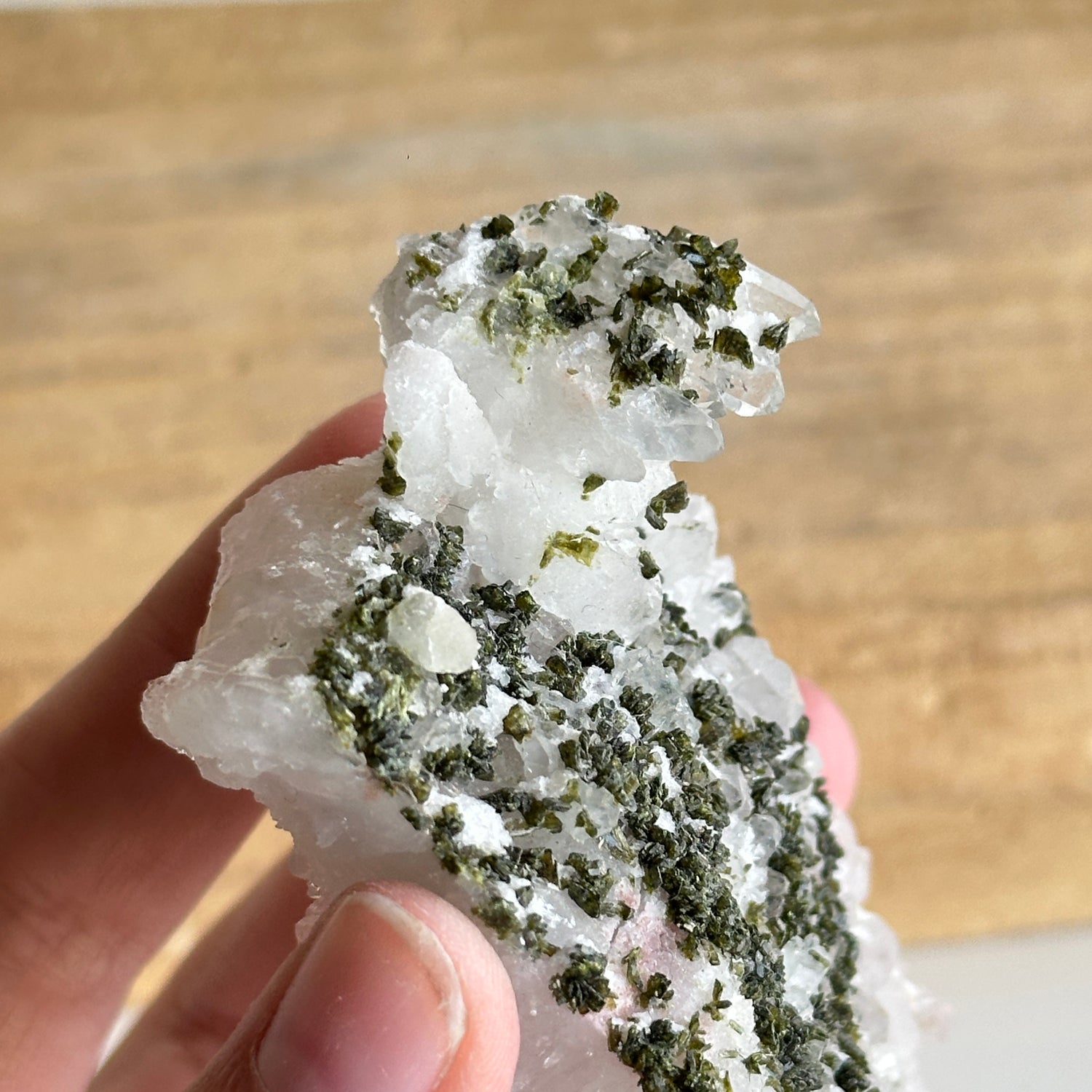 Epidote & Quartz Cluster 110g