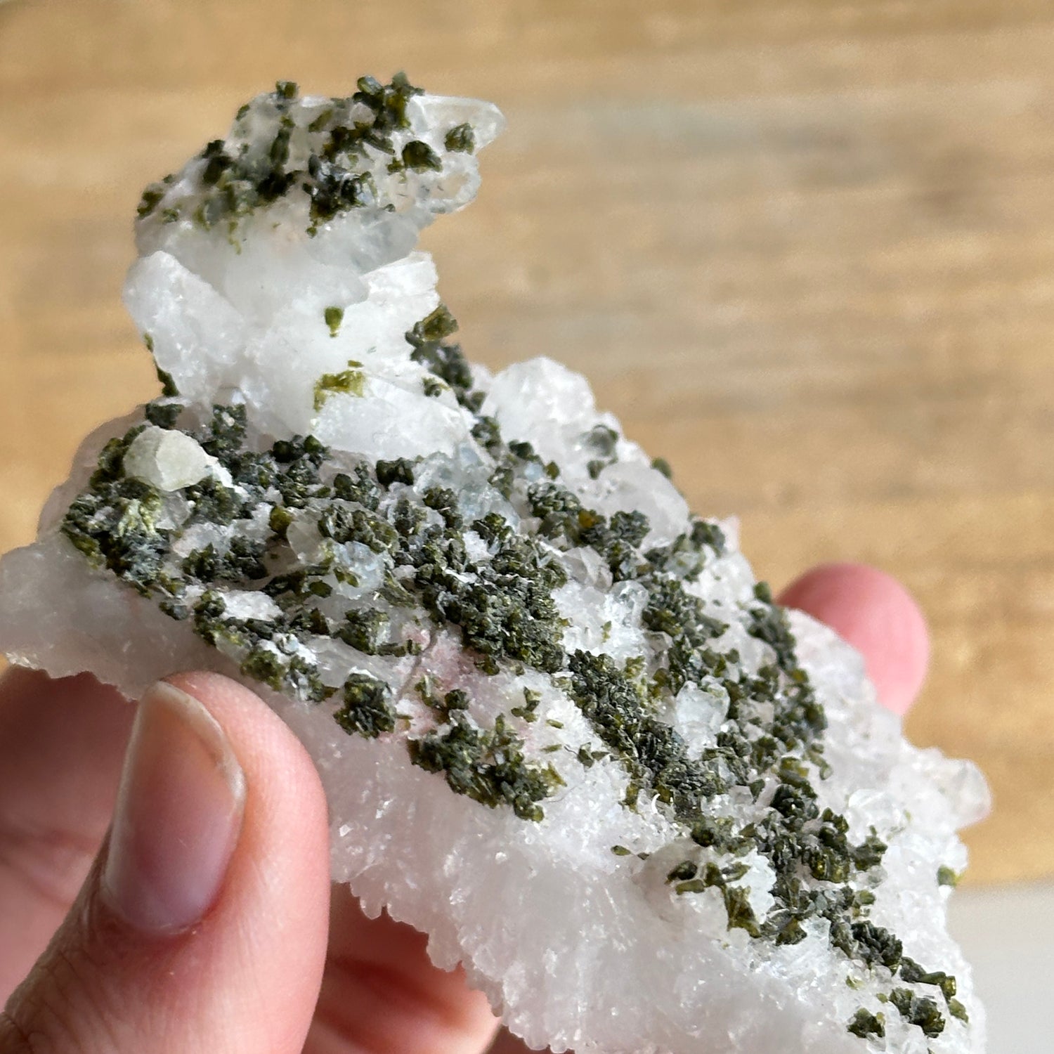 Epidote & Quartz Cluster 110g