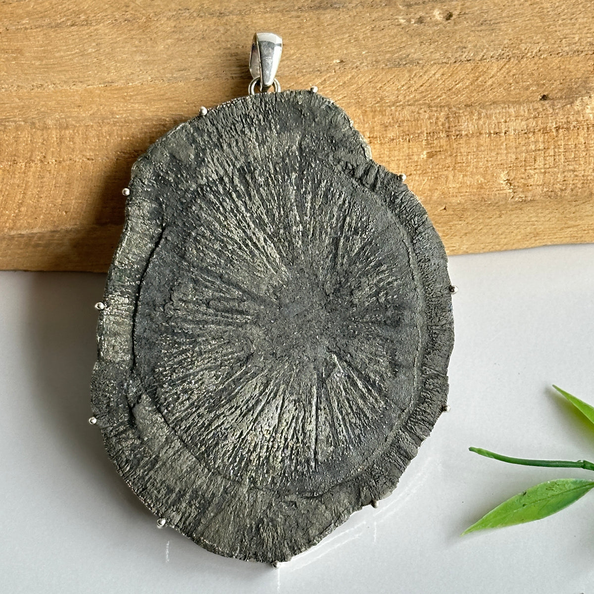 Pyrite Sun Pendant