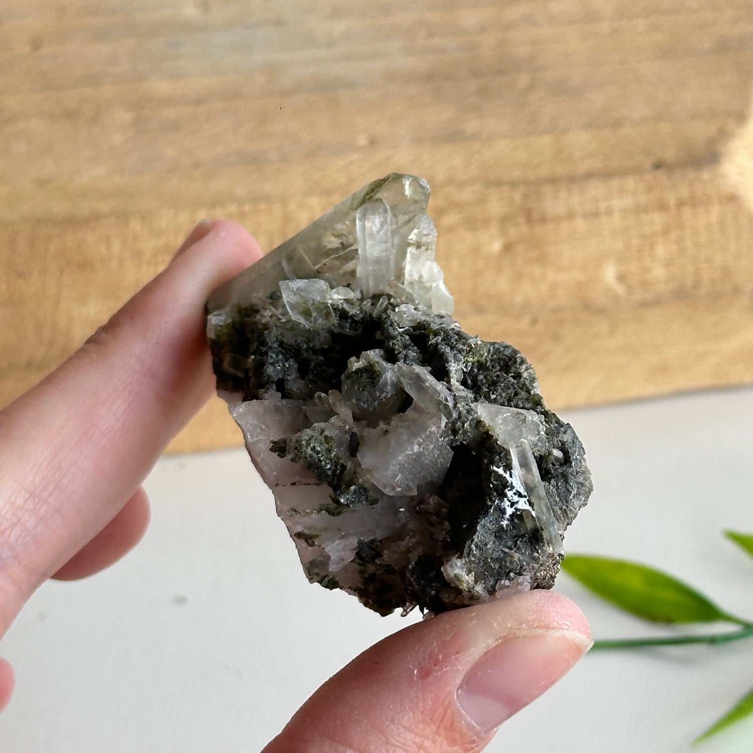 Epidote & Quartz Cluster 42g