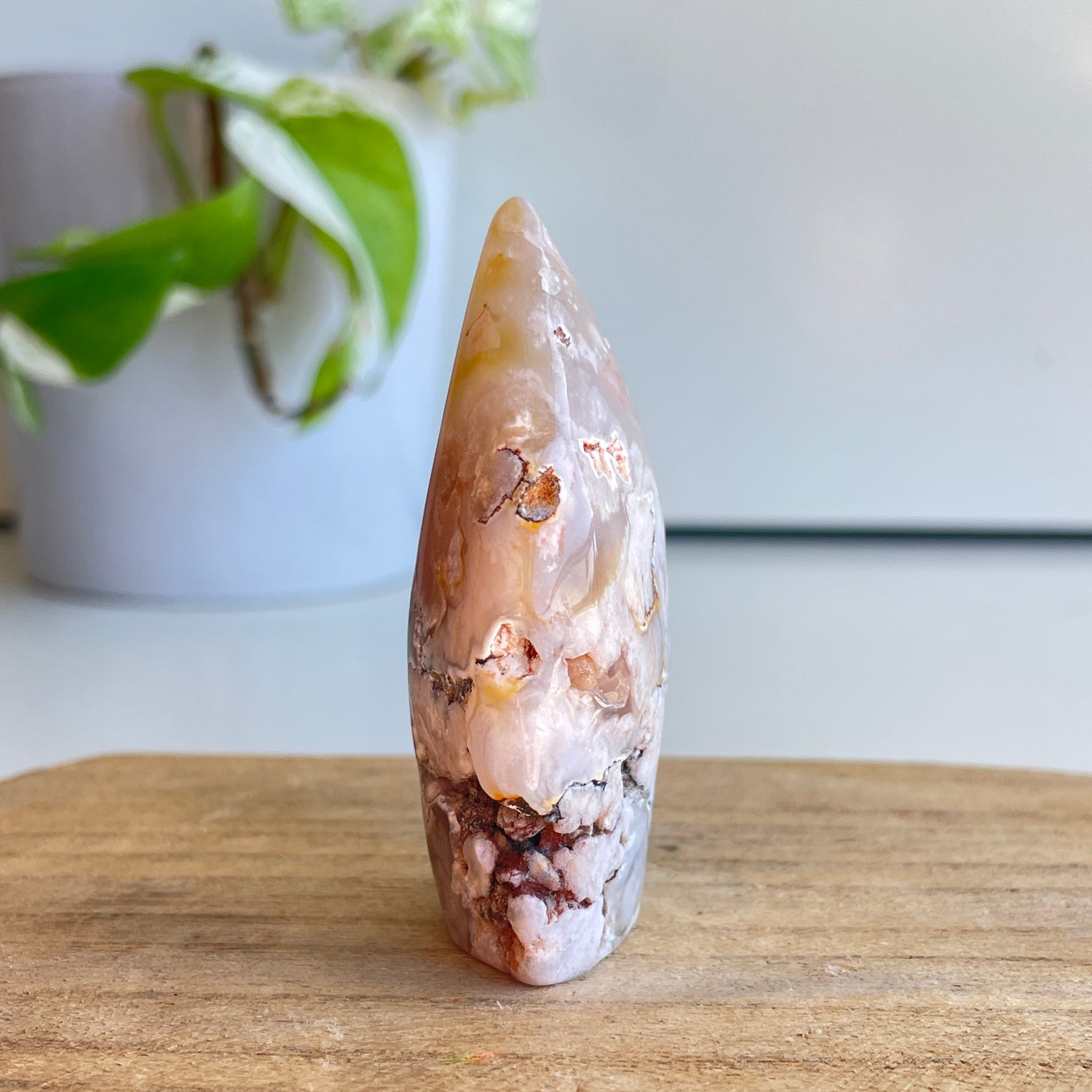 Flower Agate Flame 6.7cm