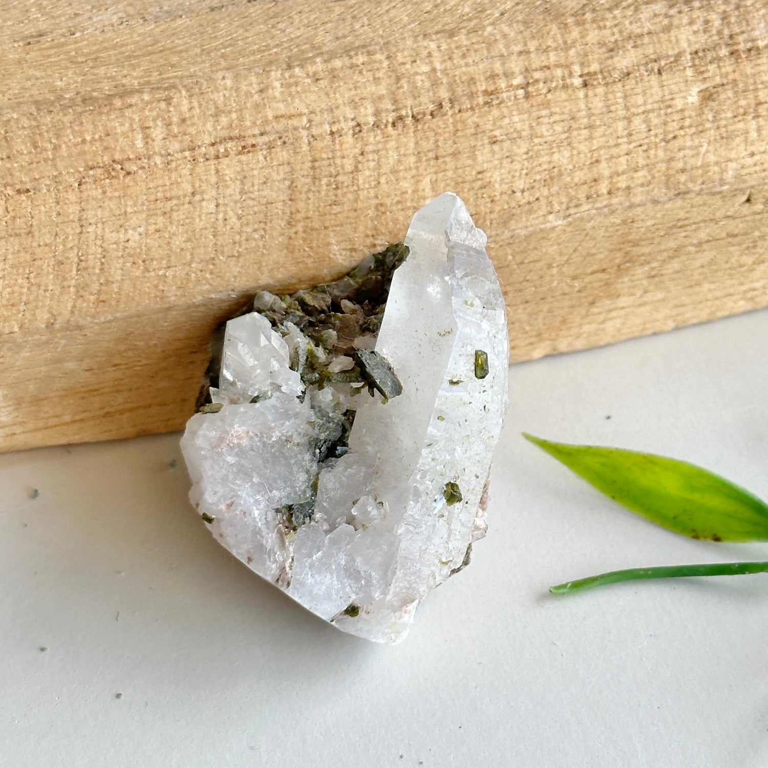 Epidote & Quartz Cluster 26g