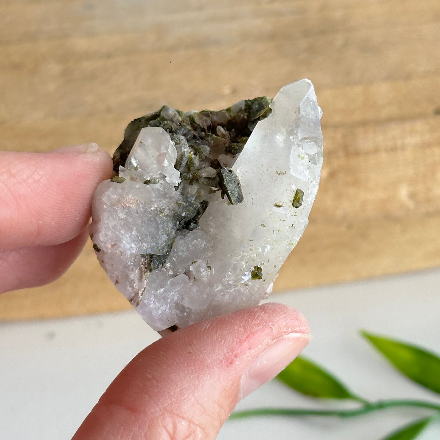 Epidote & Quartz Cluster 26g