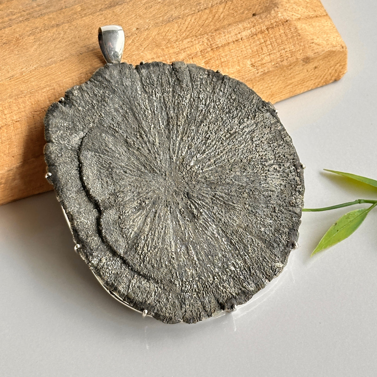 Pyrite Sun Pendant
