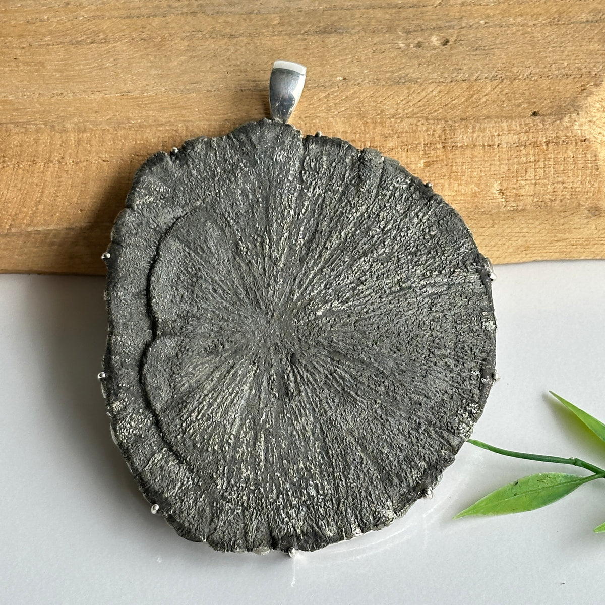 Pyrite Sun Pendant