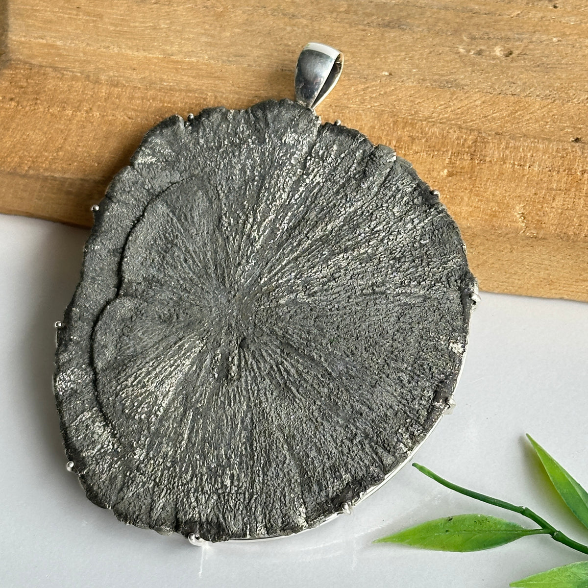 Pyrite Sun Pendant