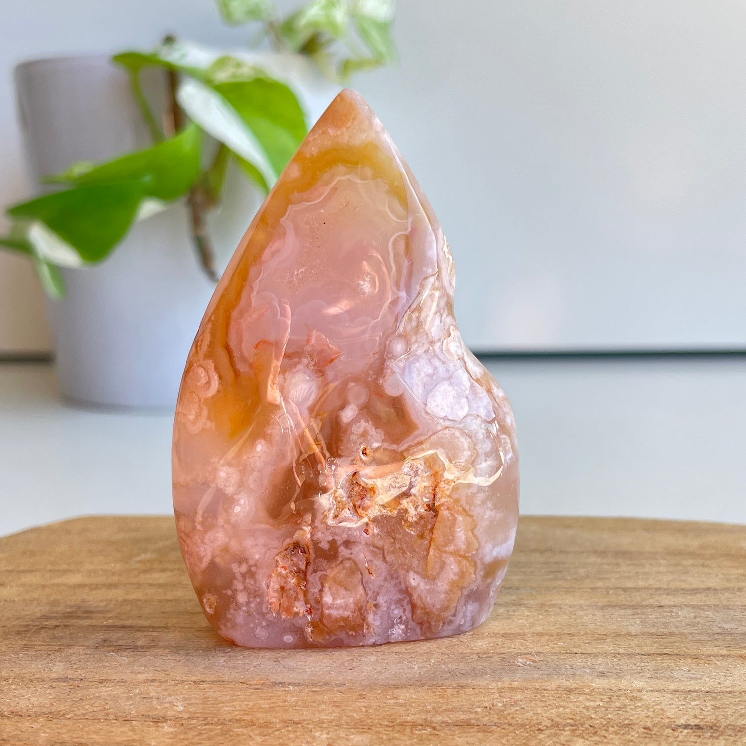 Flower Agate Flame 7.4cm