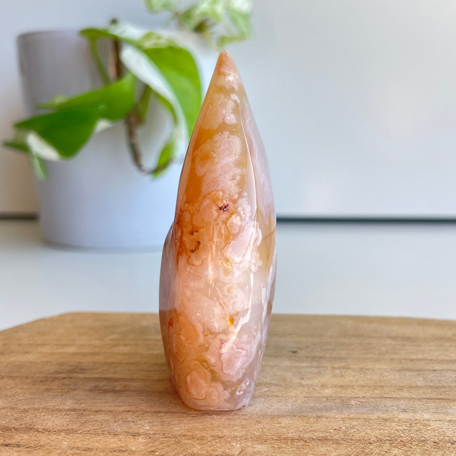 Flower Agate Flame 7.4cm