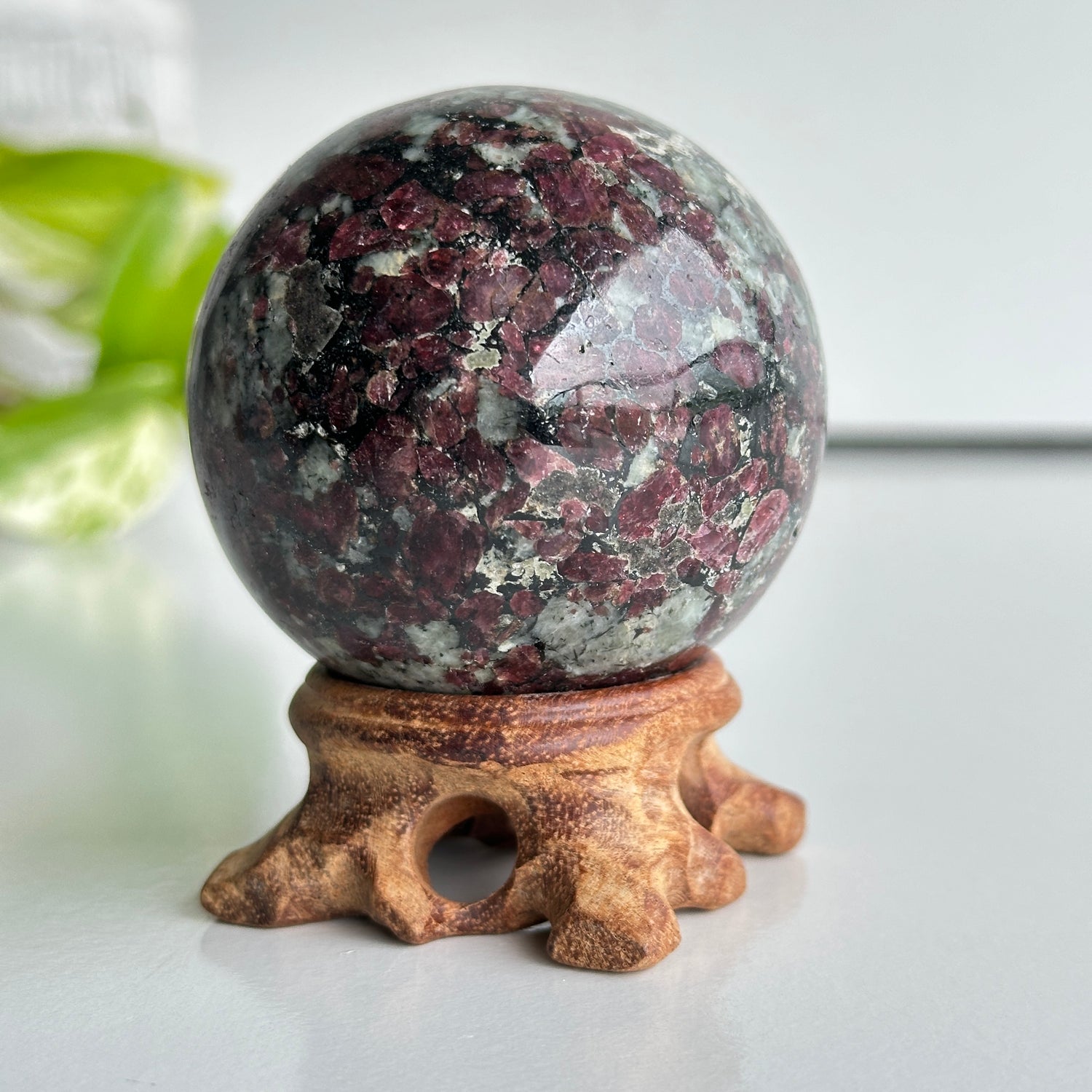 A Grade Eudialyte Sphere 6.1cm