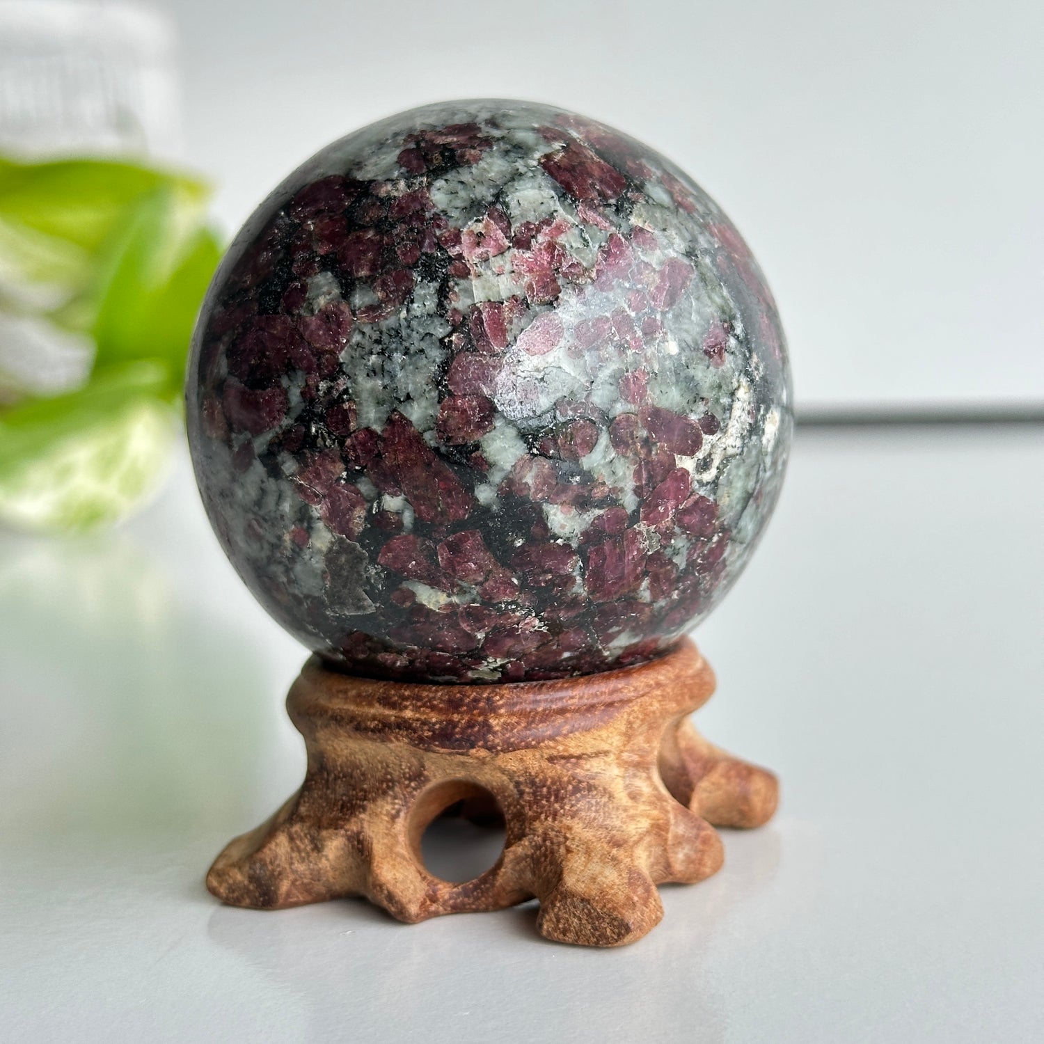 A Grade Eudialyte Sphere 6.1cm