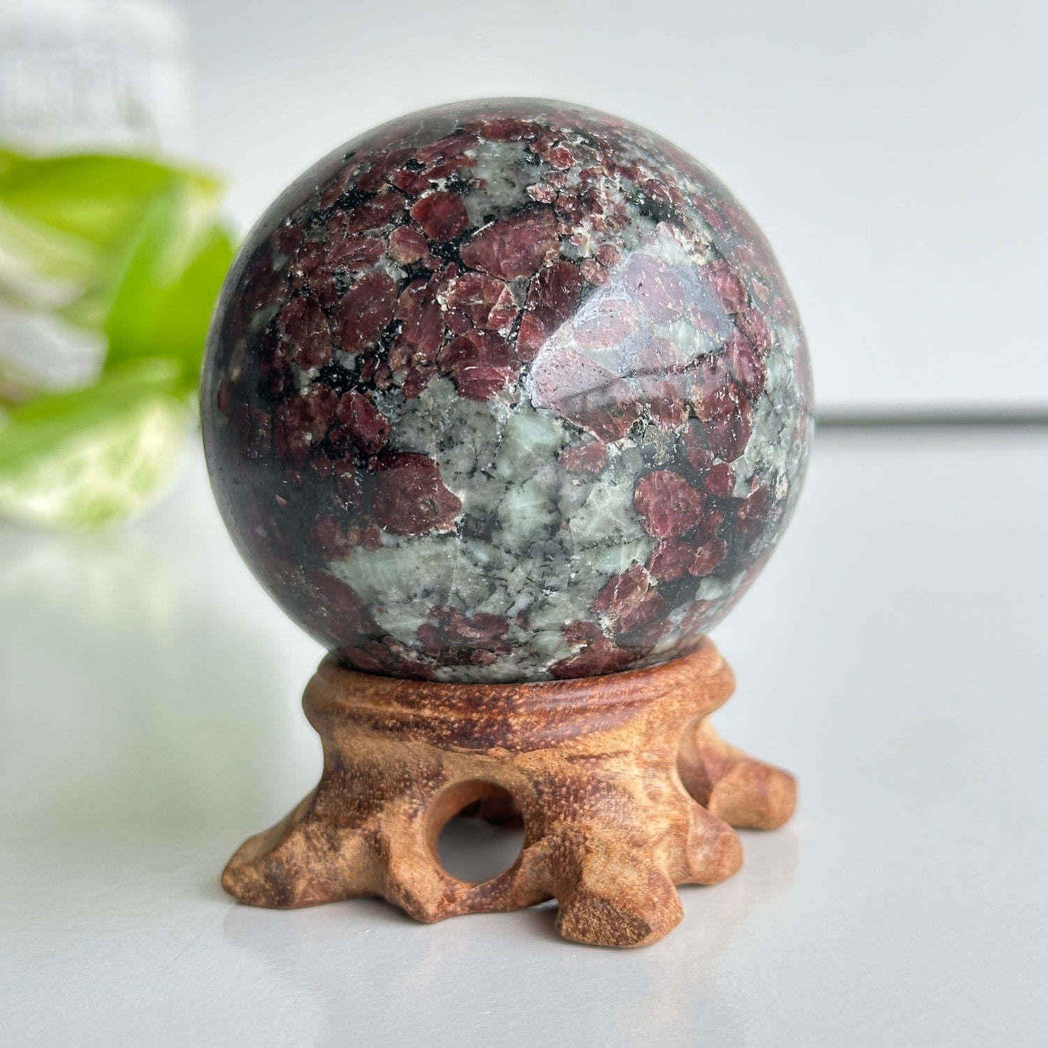 A Grade Eudialyte Sphere 6.1cm