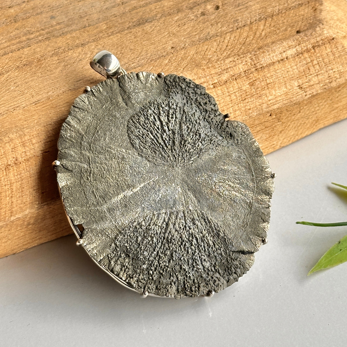 Pyrite Sun Pendant