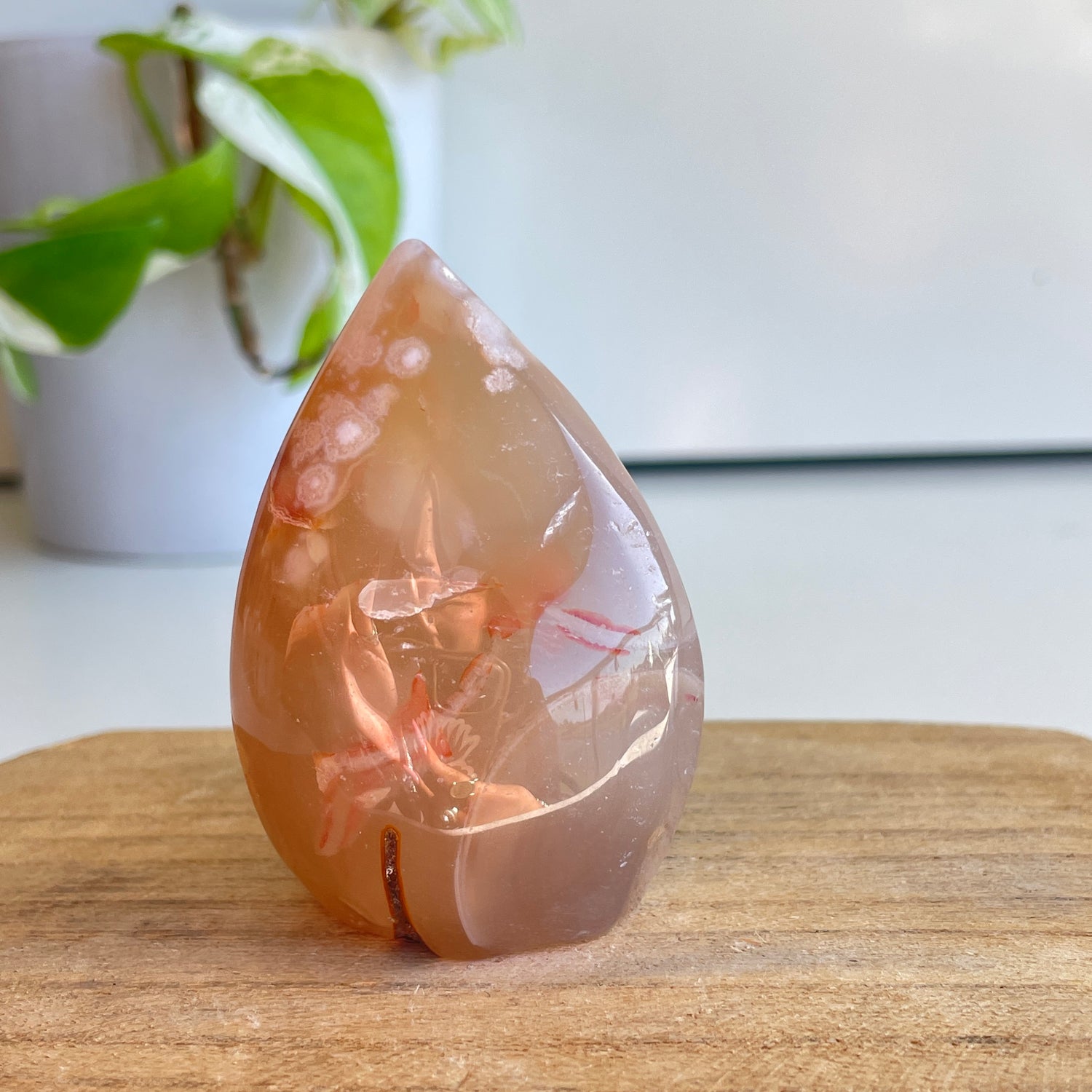 Flower Agate Flame 6.4cm