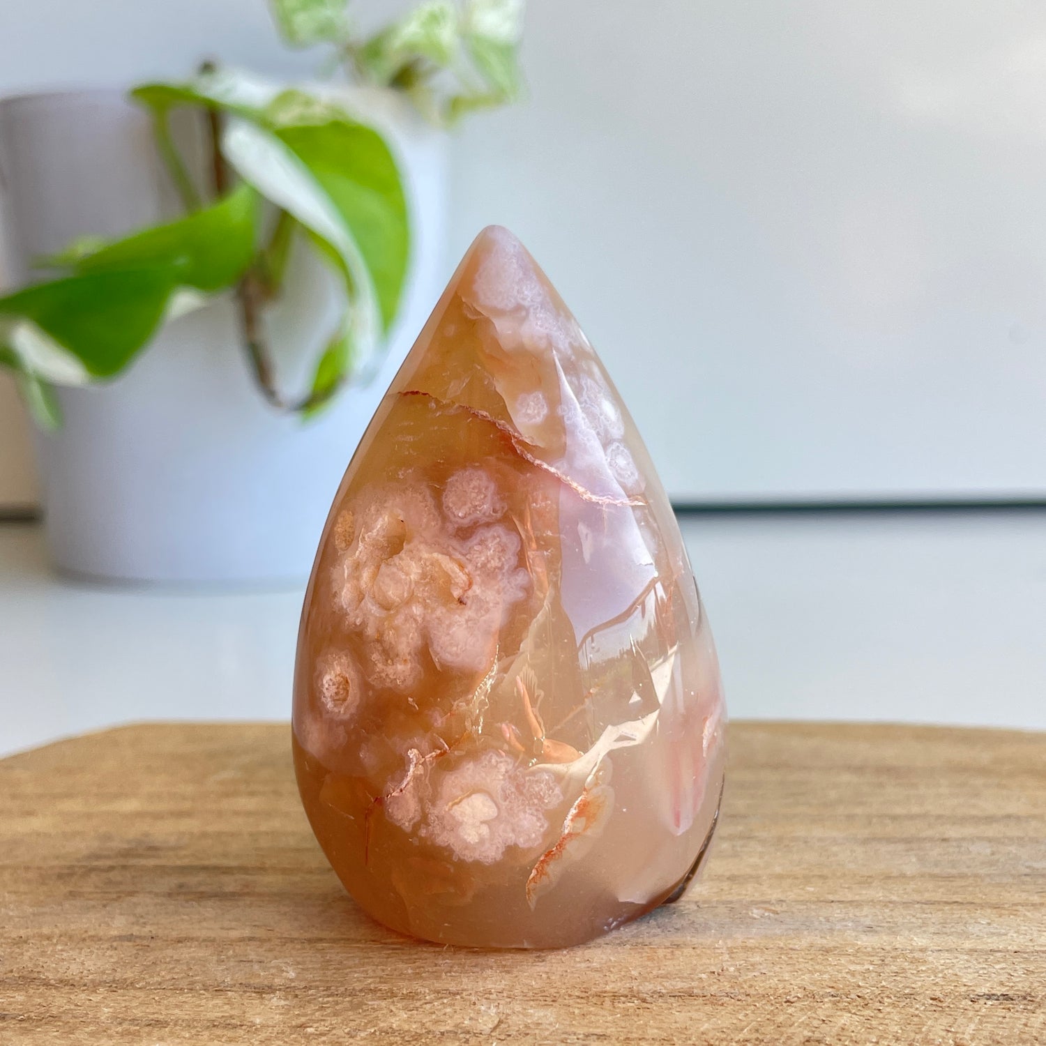 Flower Agate Flame 6.4cm