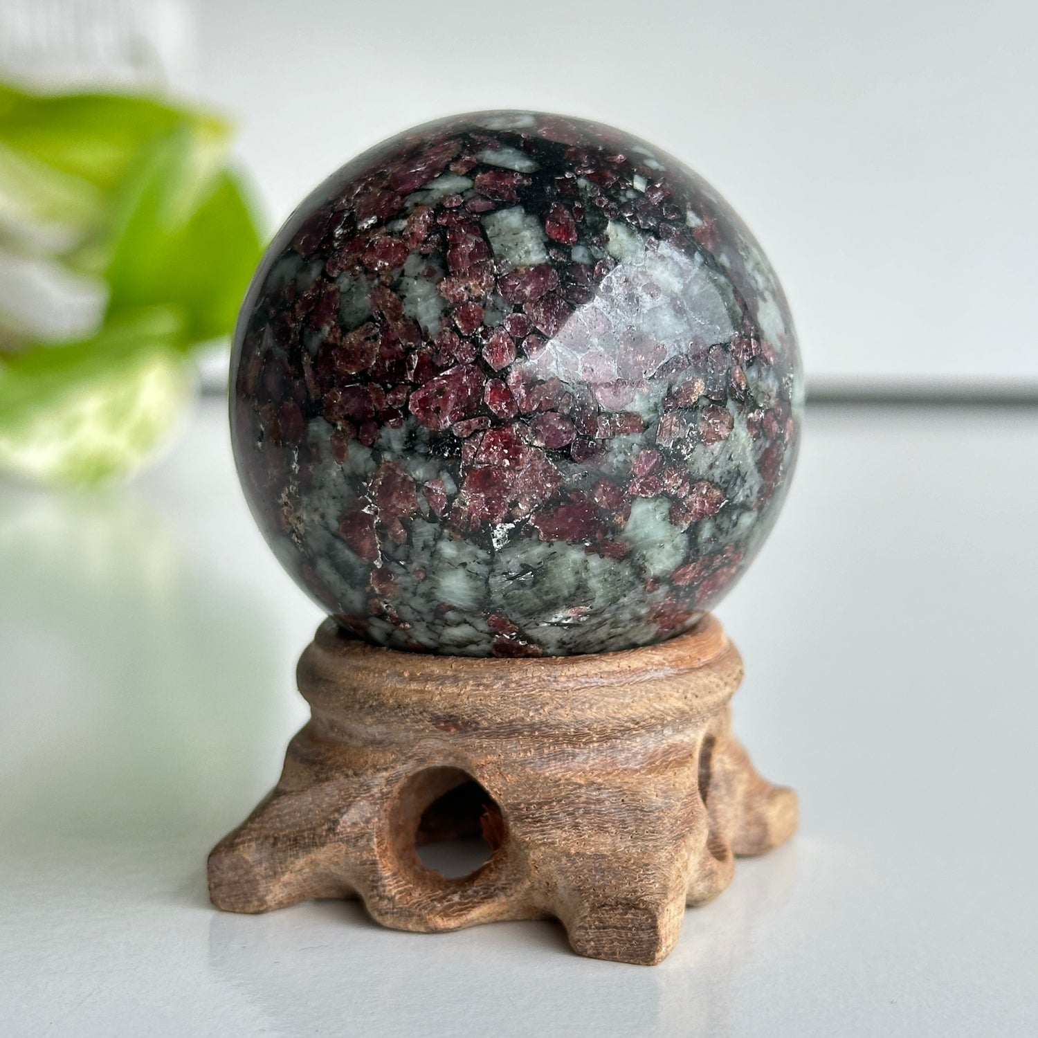 A Grade Eudialyte Sphere 5.1cm