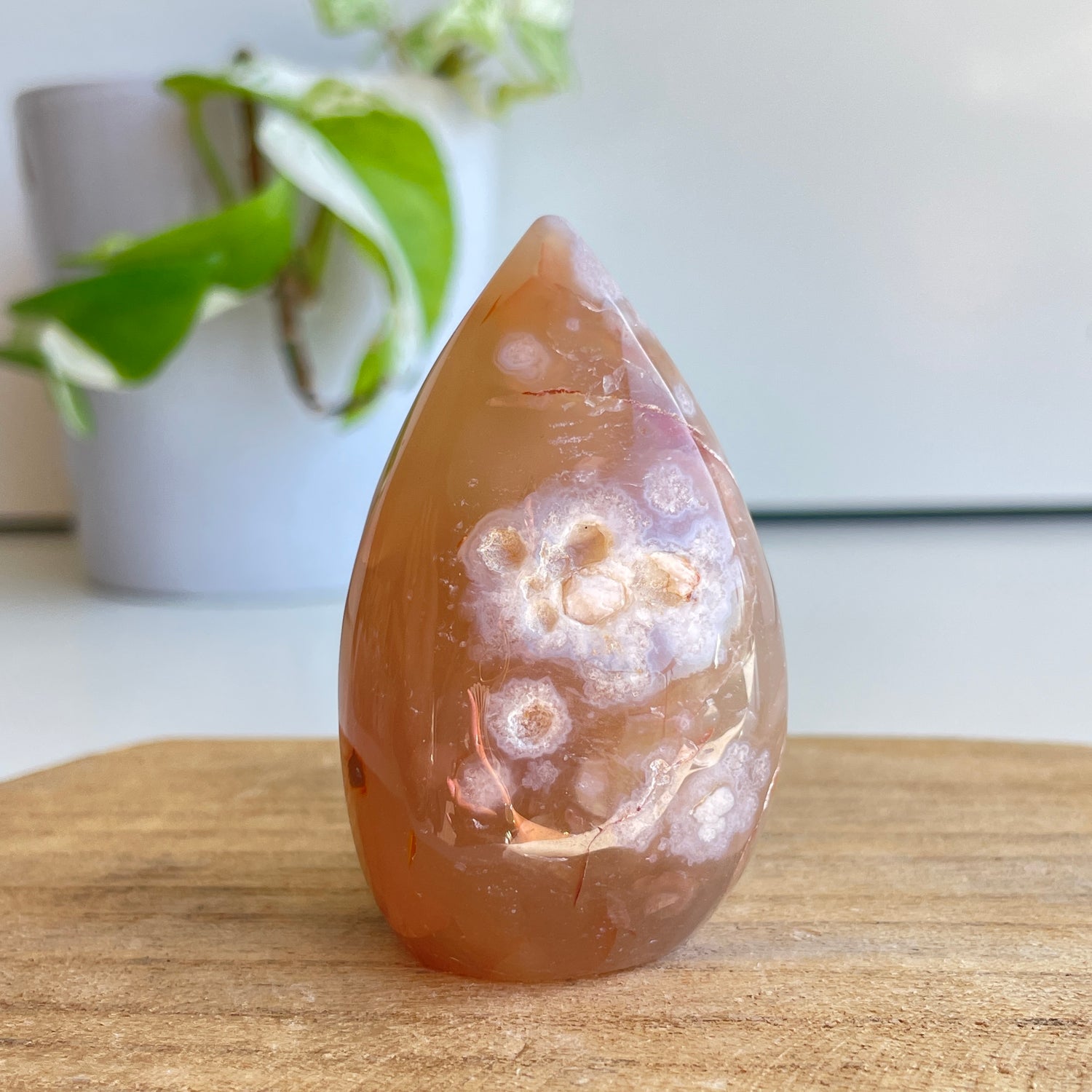 Flower Agate Flame 6.4cm