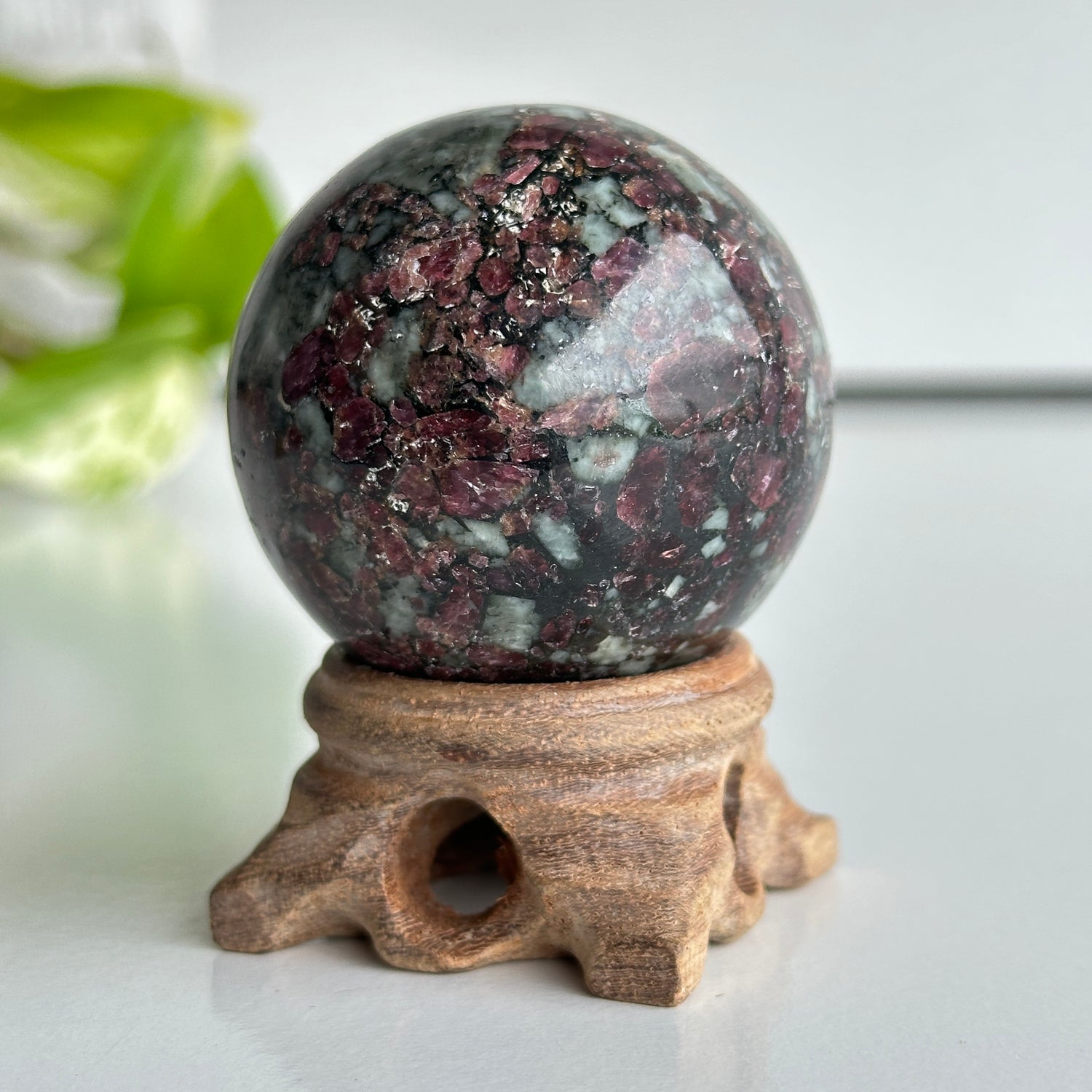 A Grade Eudialyte Sphere 5.1cm