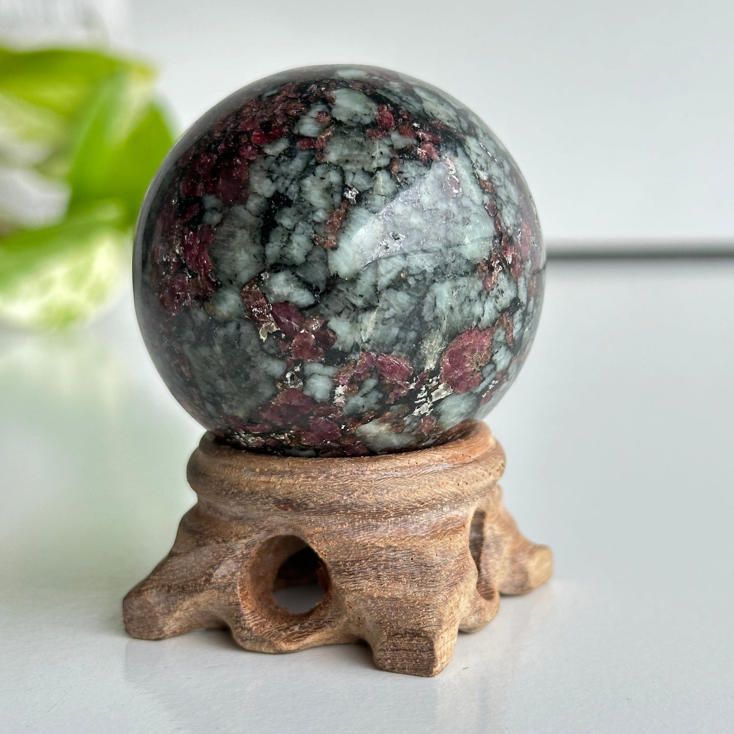 A Grade Eudialyte Sphere 5.1cm