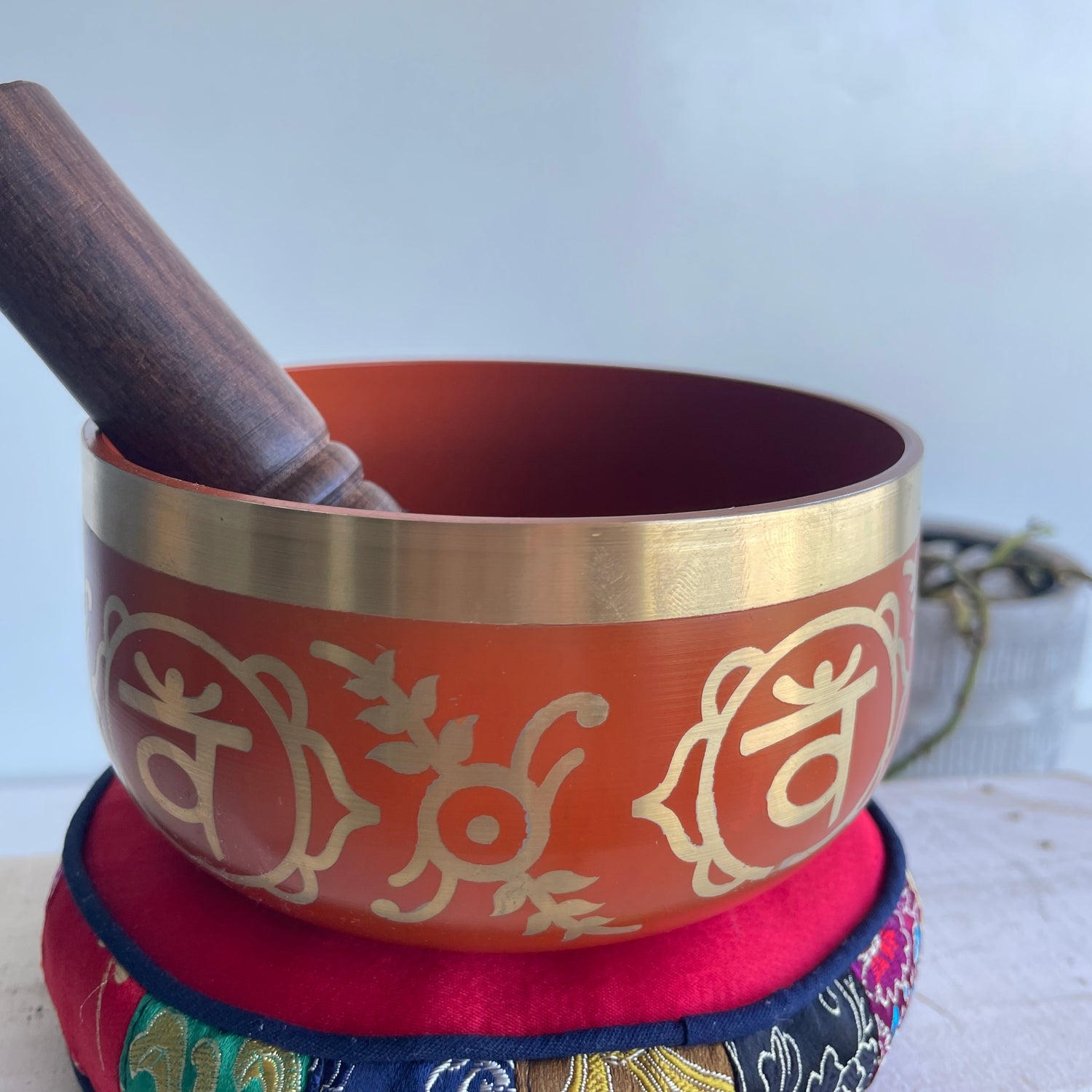 Orange Sacral Chakra Singing Bowl BS378 12.5cm