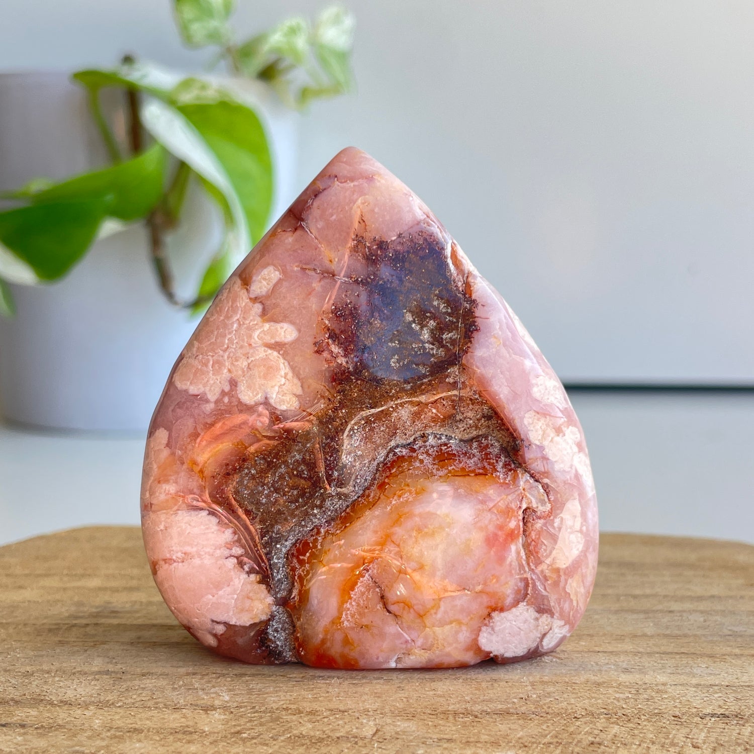 Flower Agate Flame 6.9cm