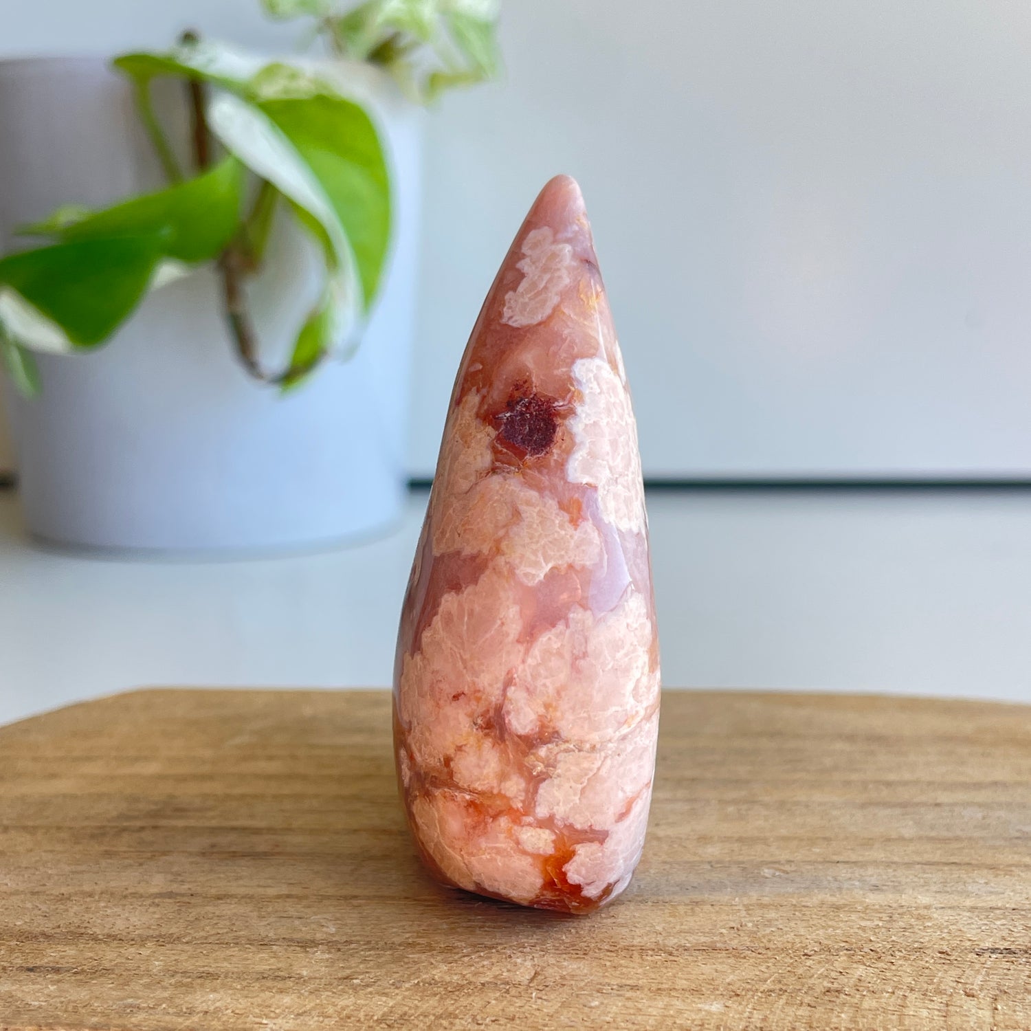 Flower Agate Flame 6.9cm
