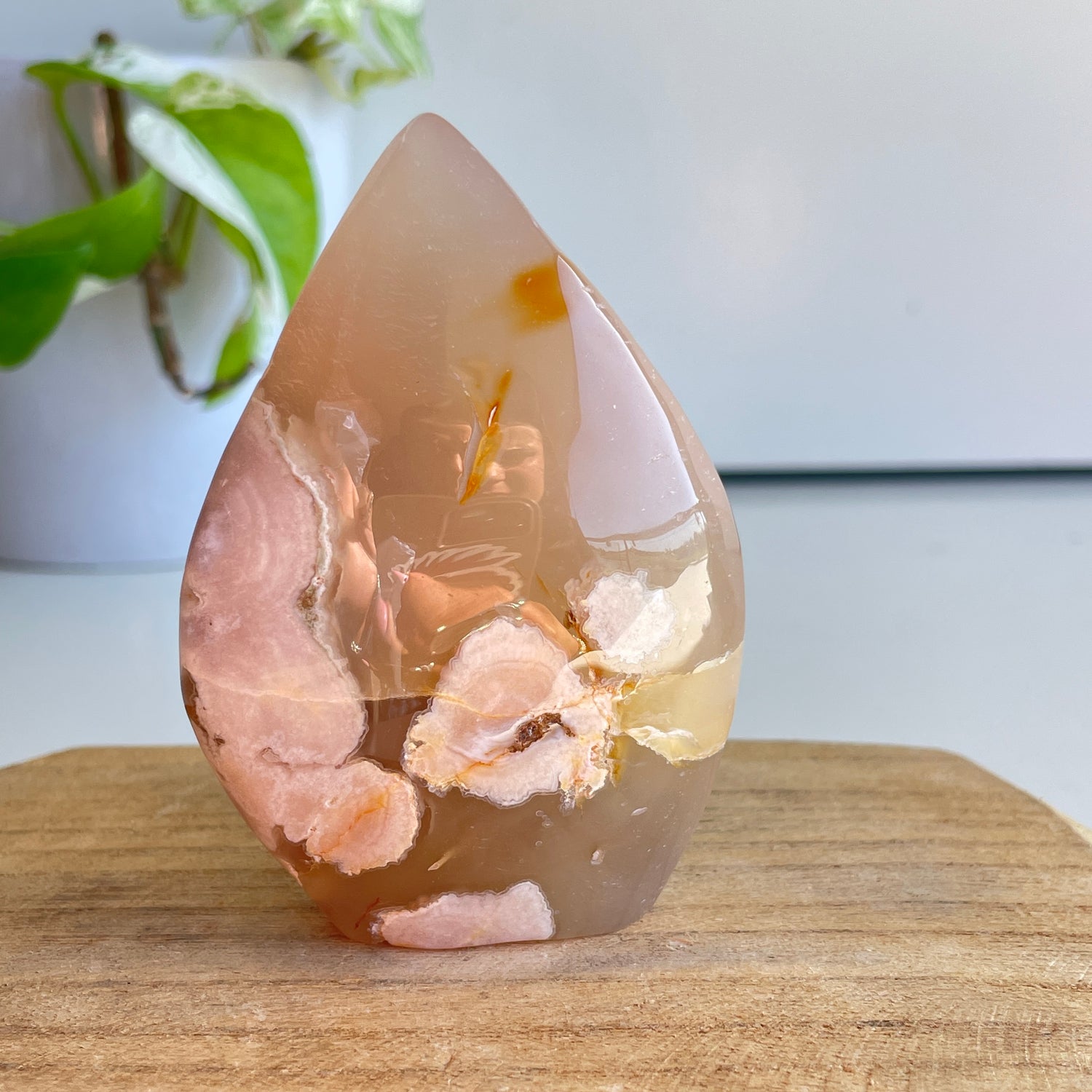 Flower Agate Flame 8.8cm