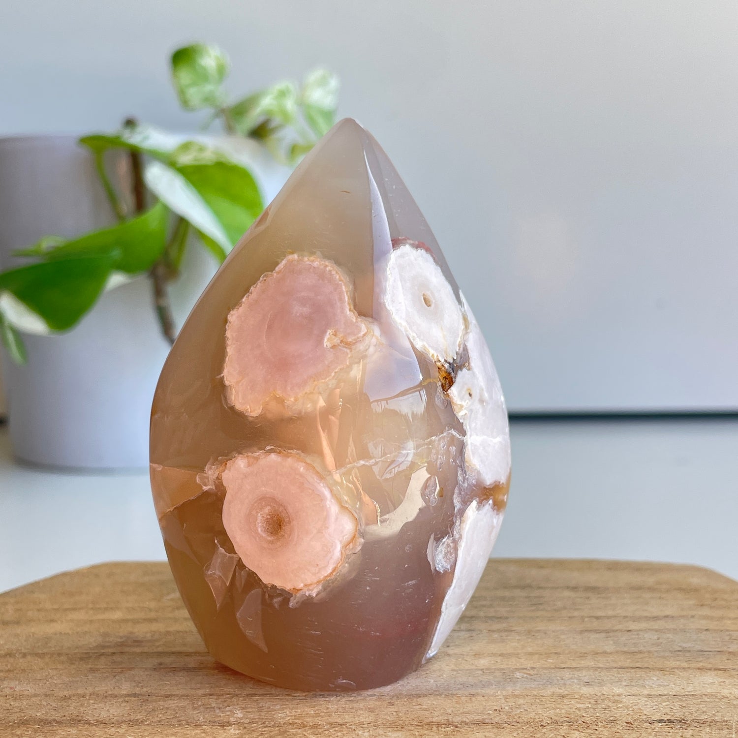 Flower Agate Flame 8.8cm