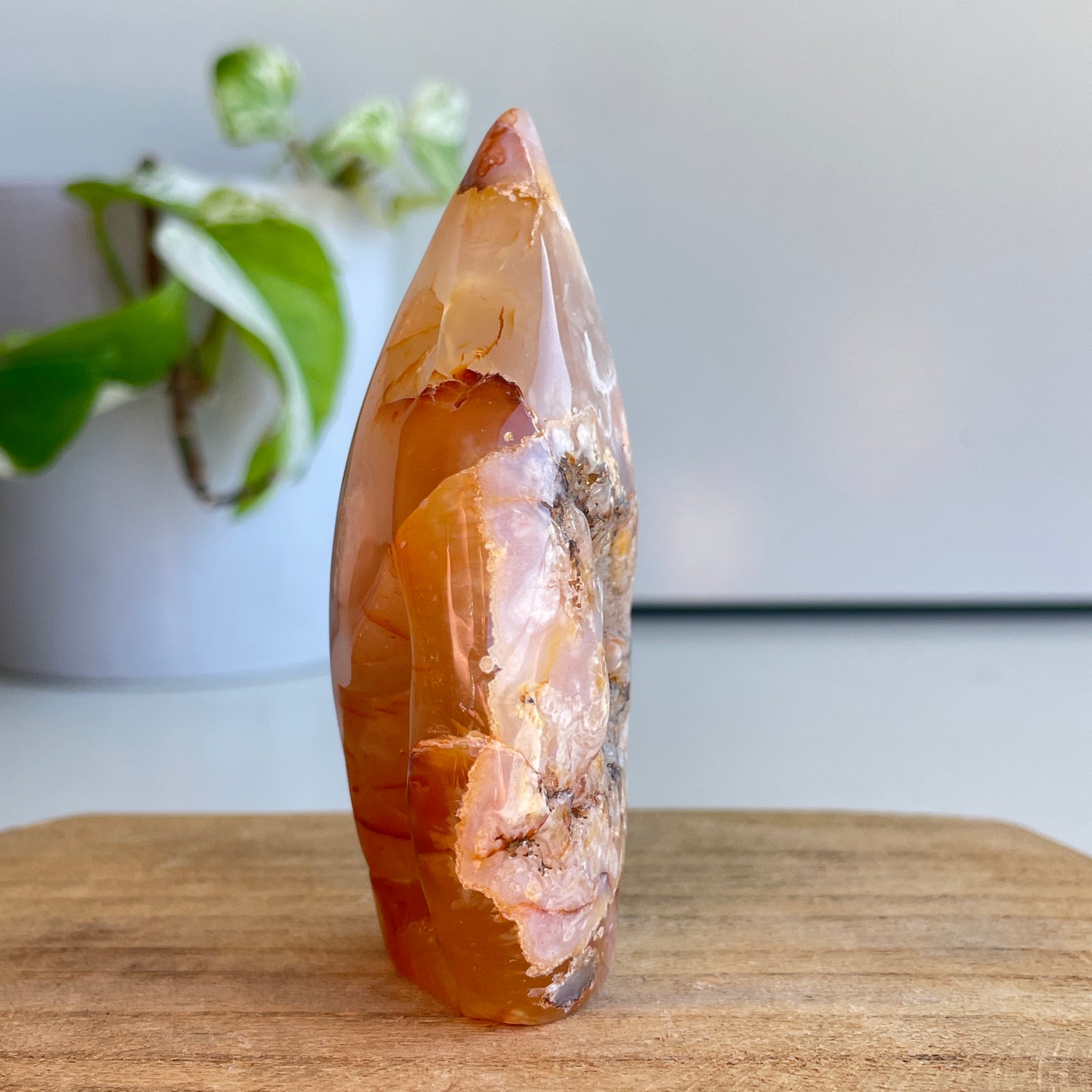 Flower Agate Flame 8.5cm