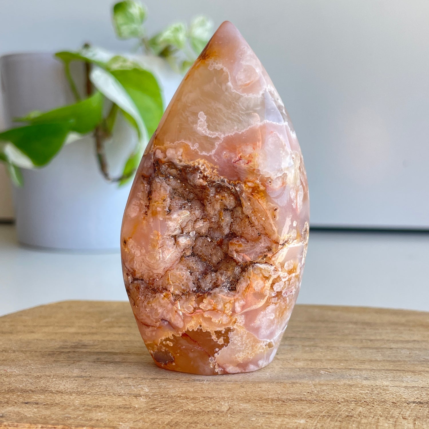 Flower Agate Flame 8.5cm