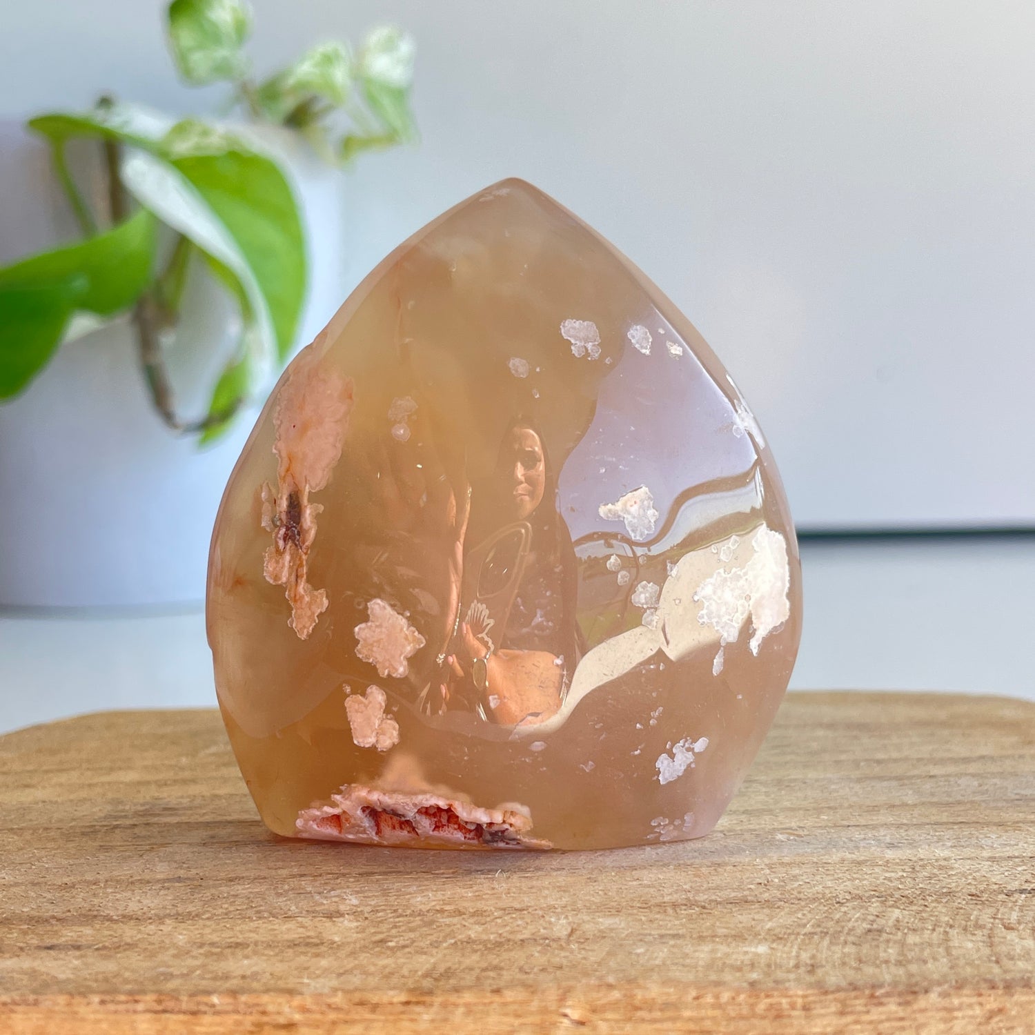 Flower Agate Flame 6.6cm