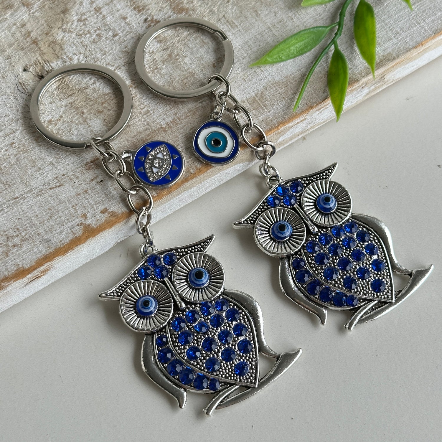 Owl Evil Eye Keychain