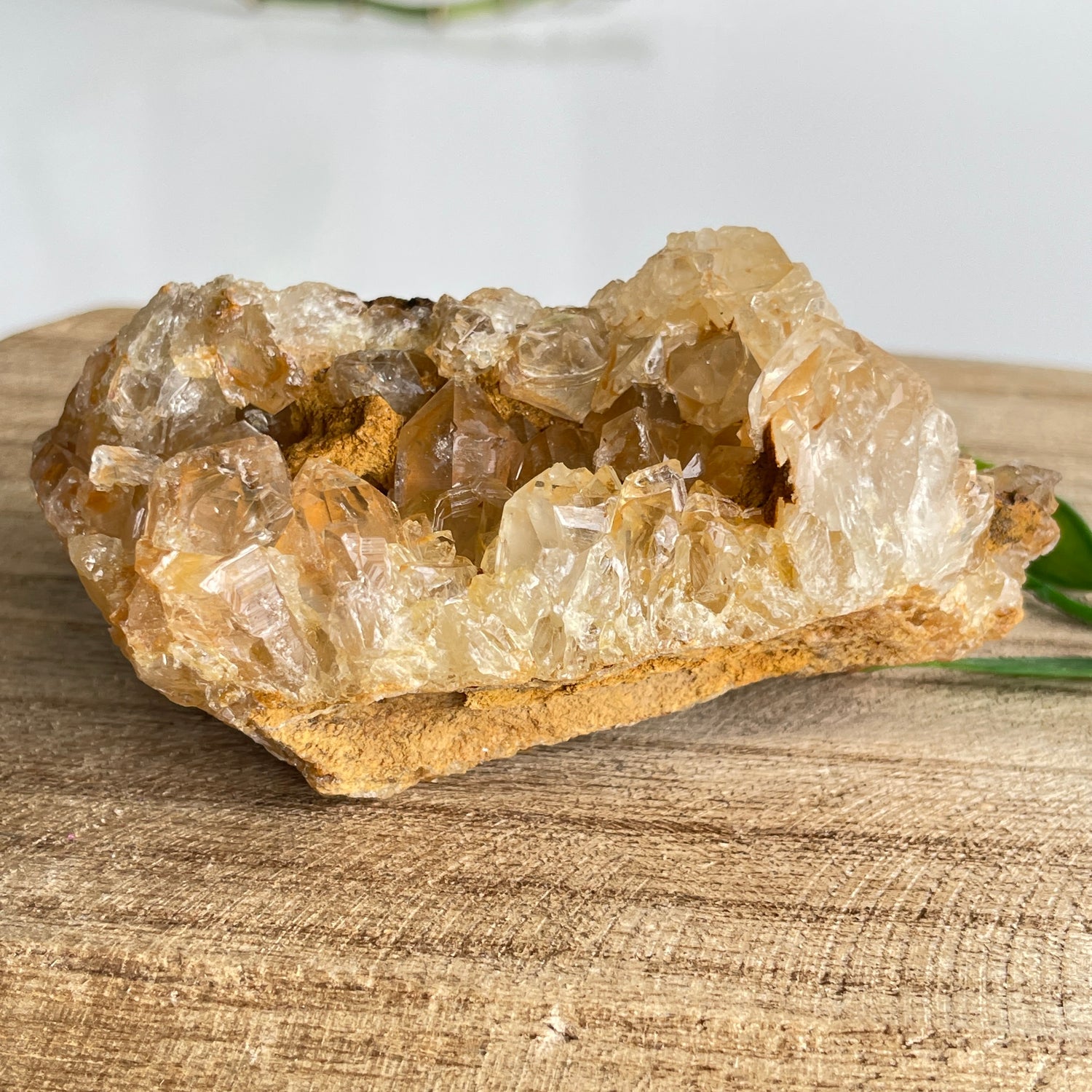Limonite Quartz Cluster 108g