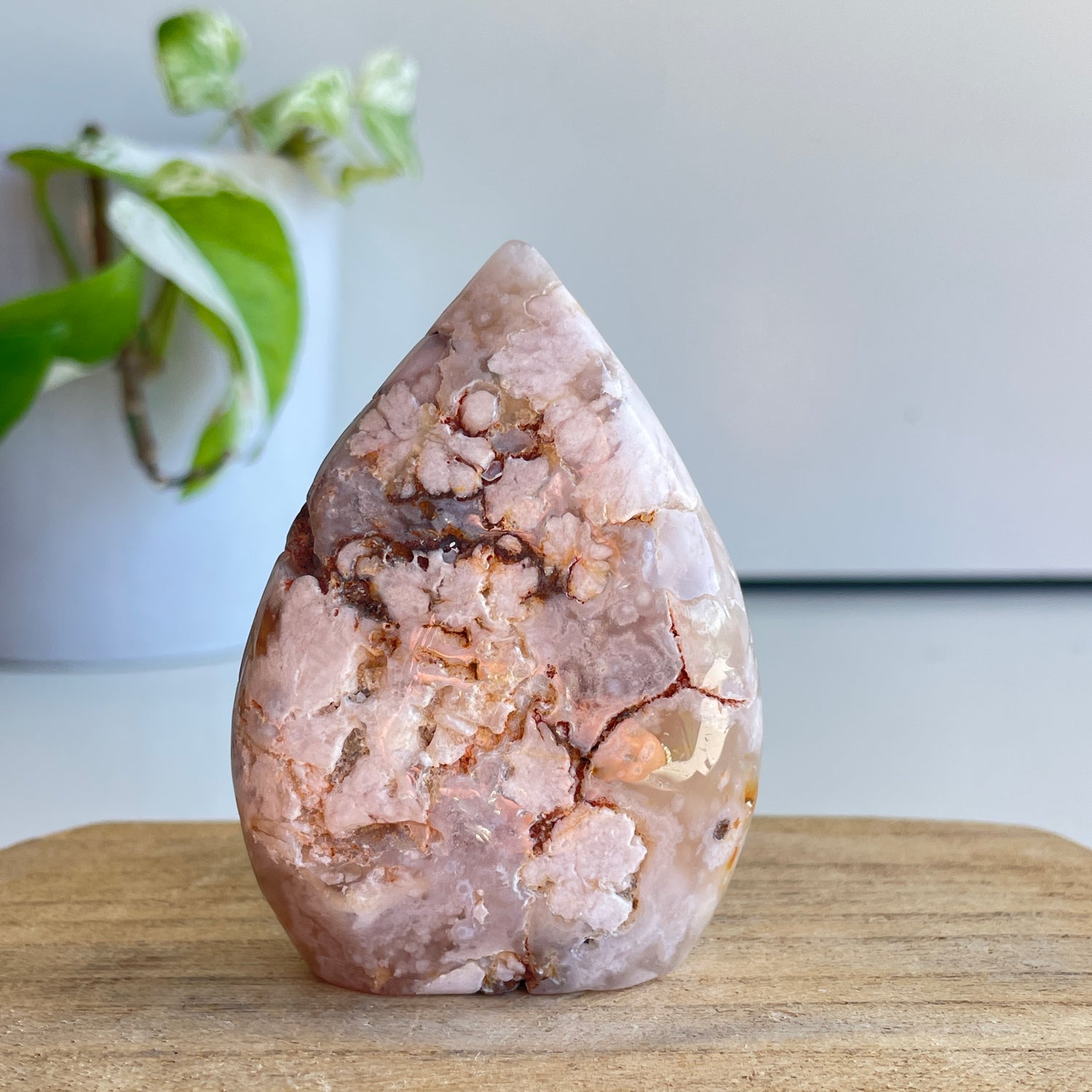 Flower Agate Flame 7.4cm