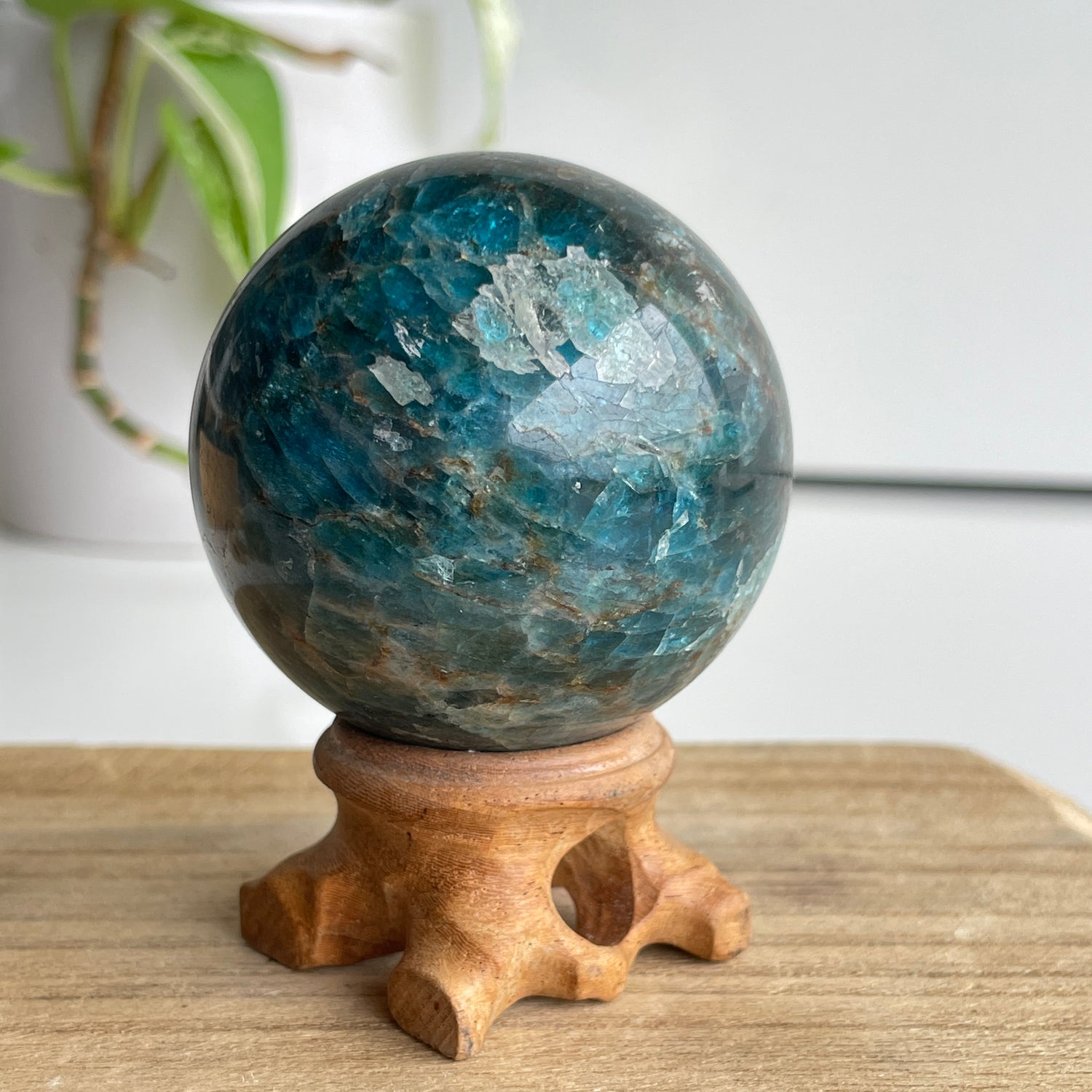 Blue Apatite Sphere 5.6cm