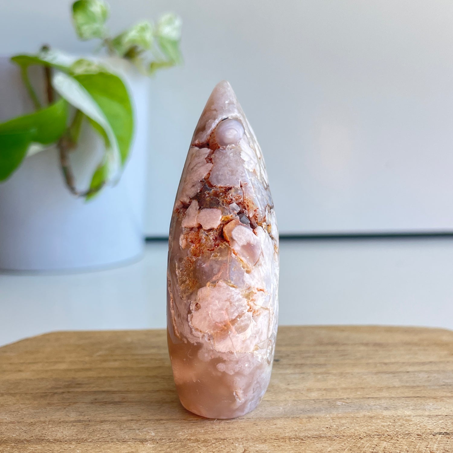 Flower Agate Flame 7.4cm
