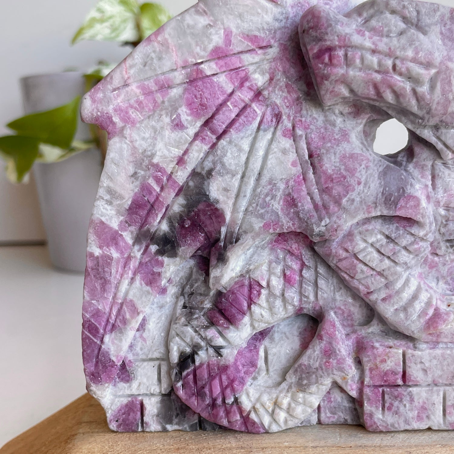 Pink Tourmaline Dragon