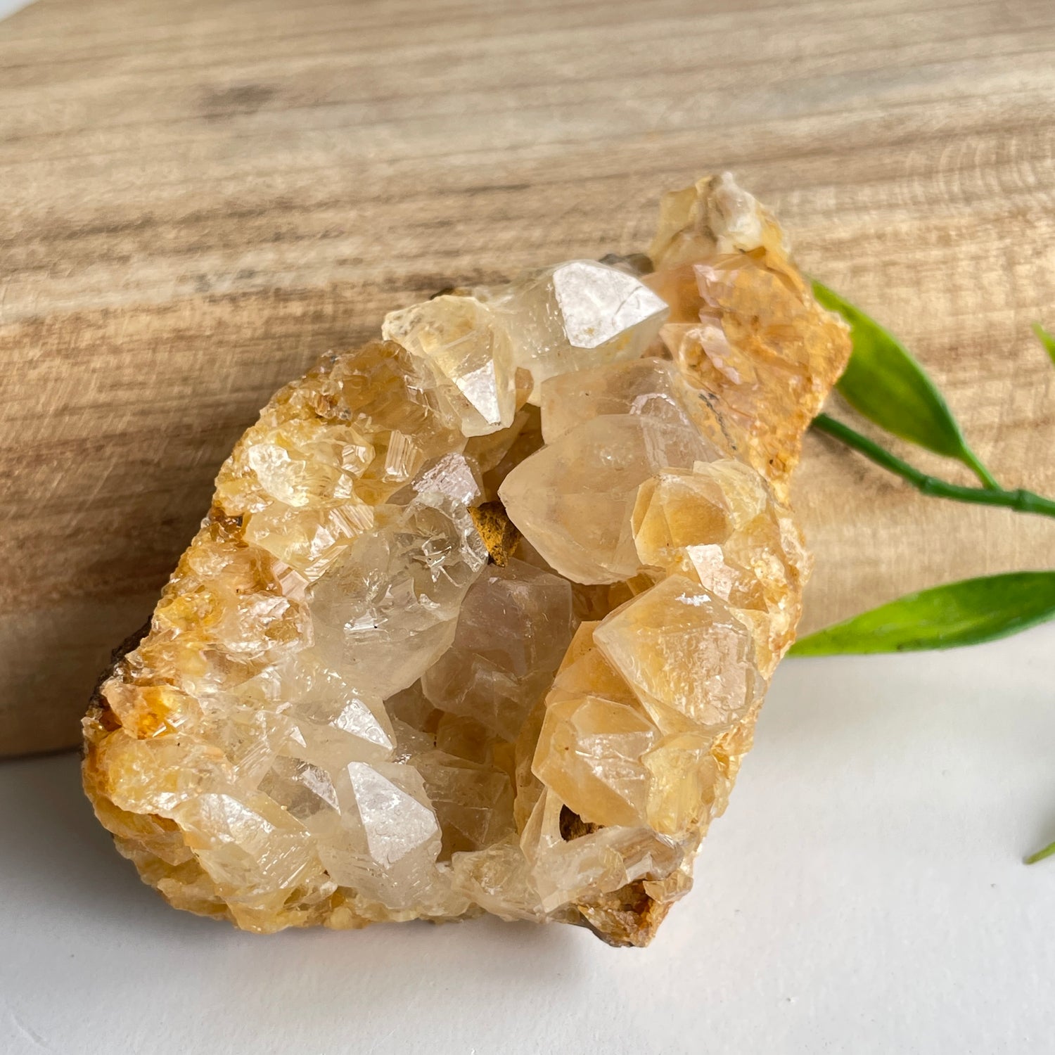 Limonite Quartz Cluster 88g
