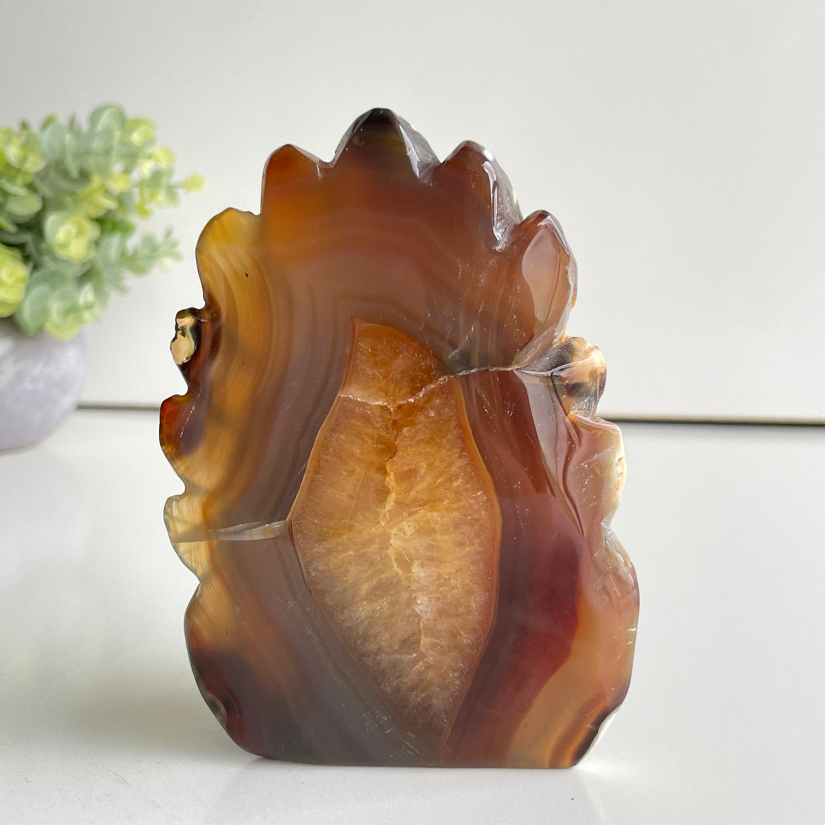 Agate Indian Skull 12cm