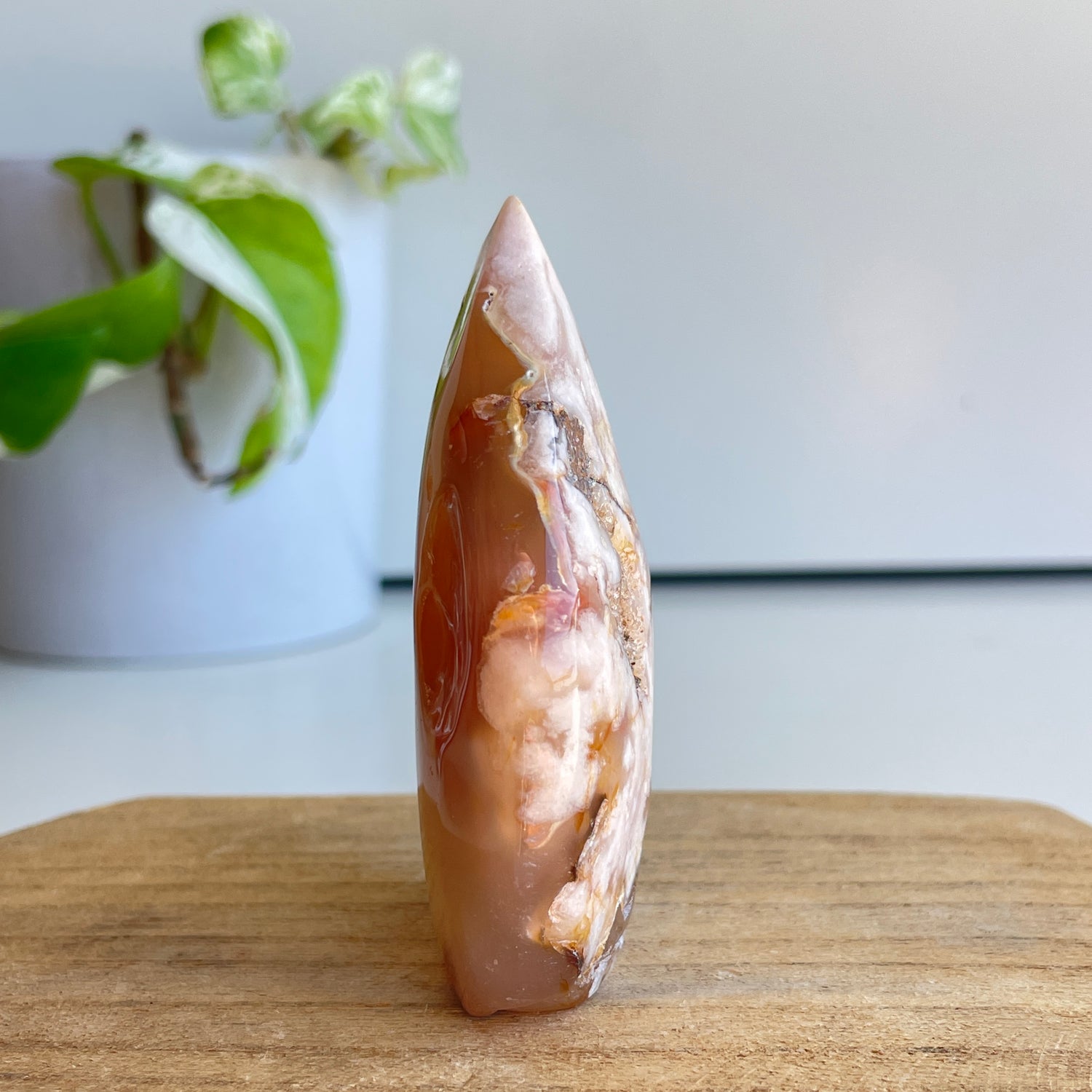 Flower Agate Flame 7.9cm