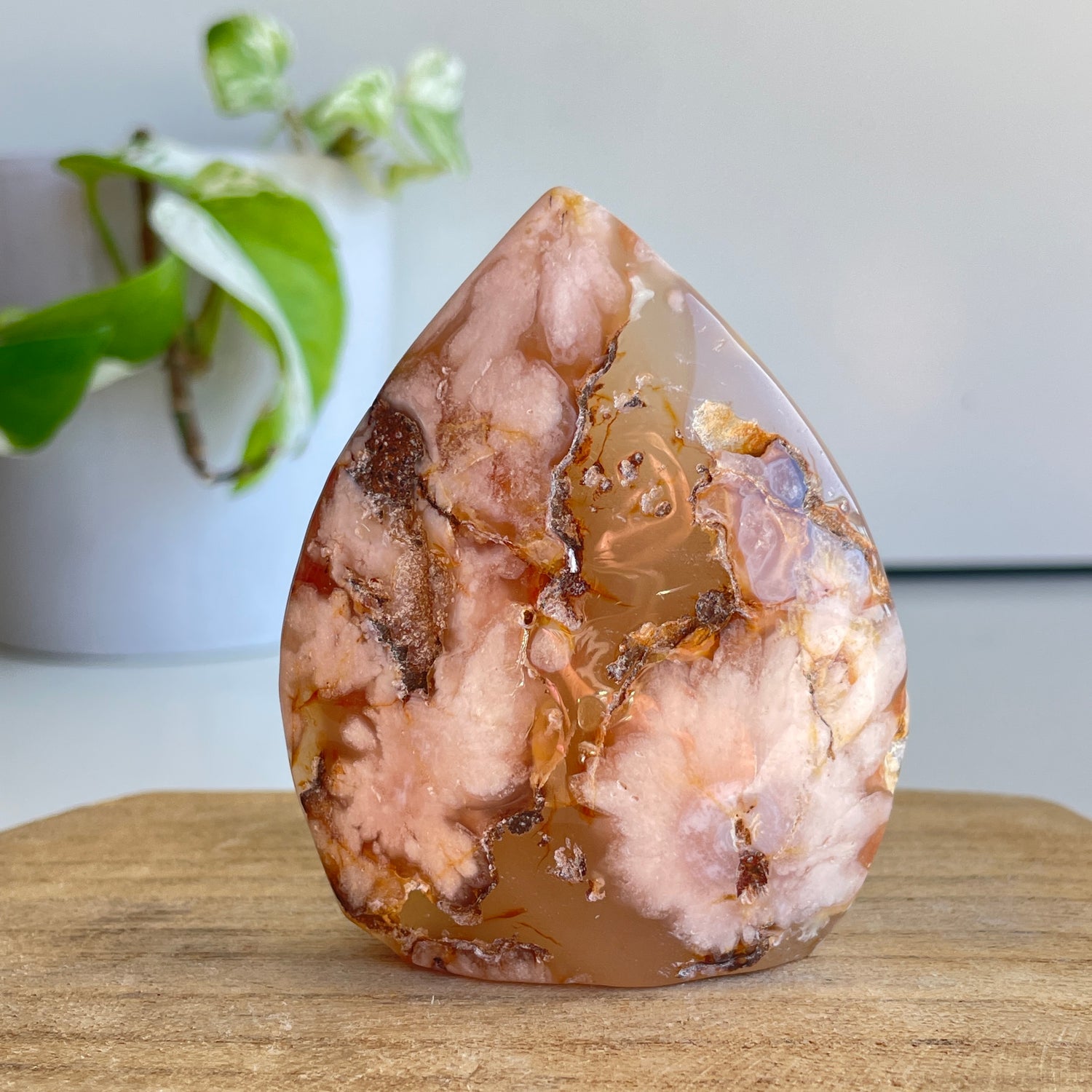 Flower Agate Flame 7.9cm