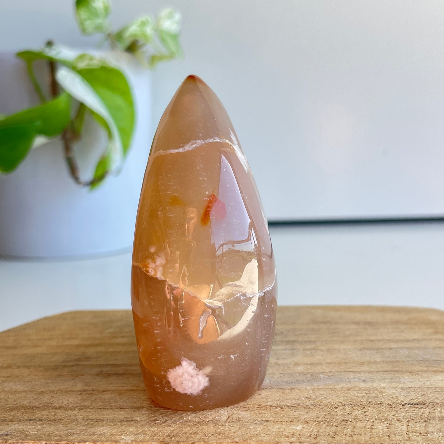 Flower Agate Flame 7.6cm