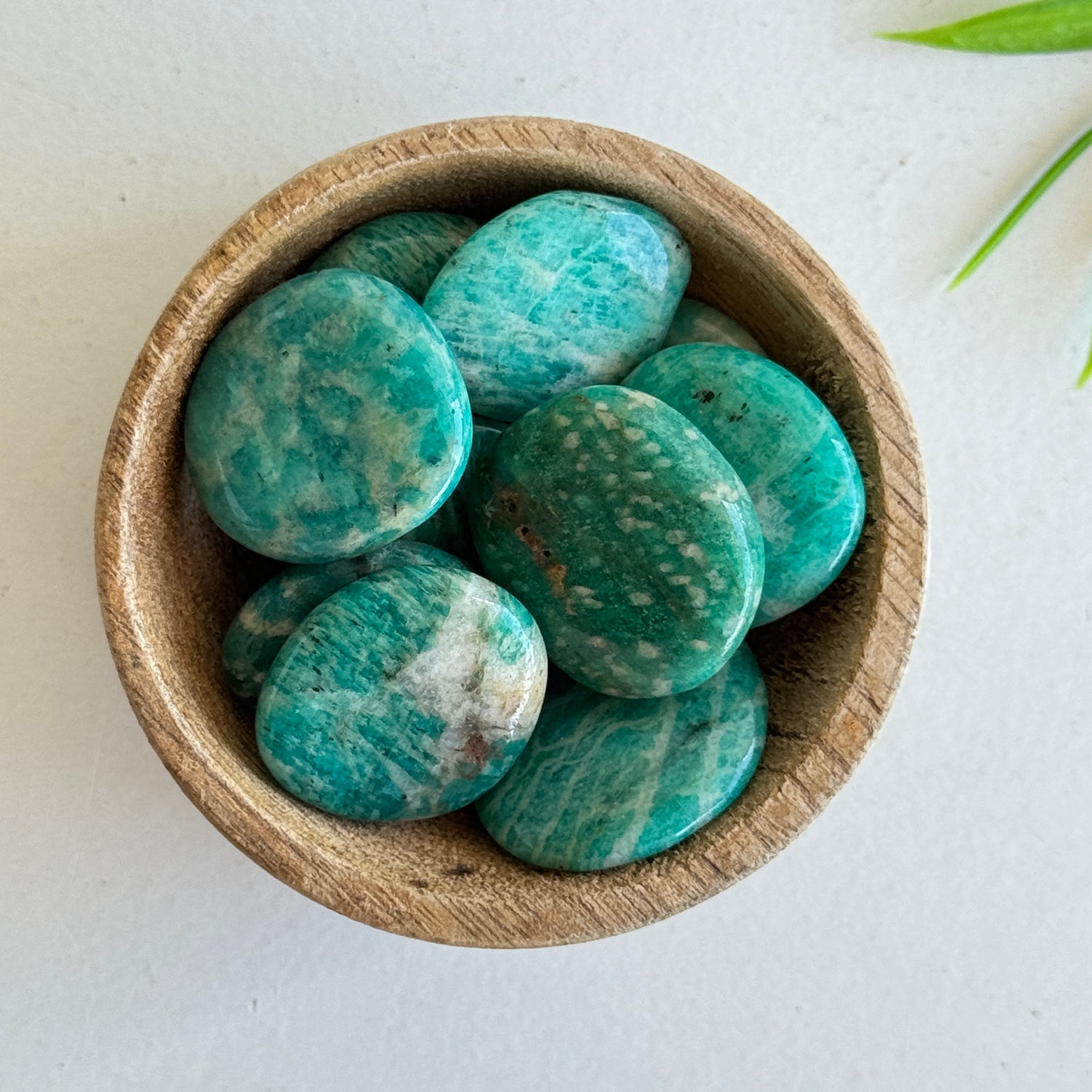 Amazonite Flat Stone Bra Buddy